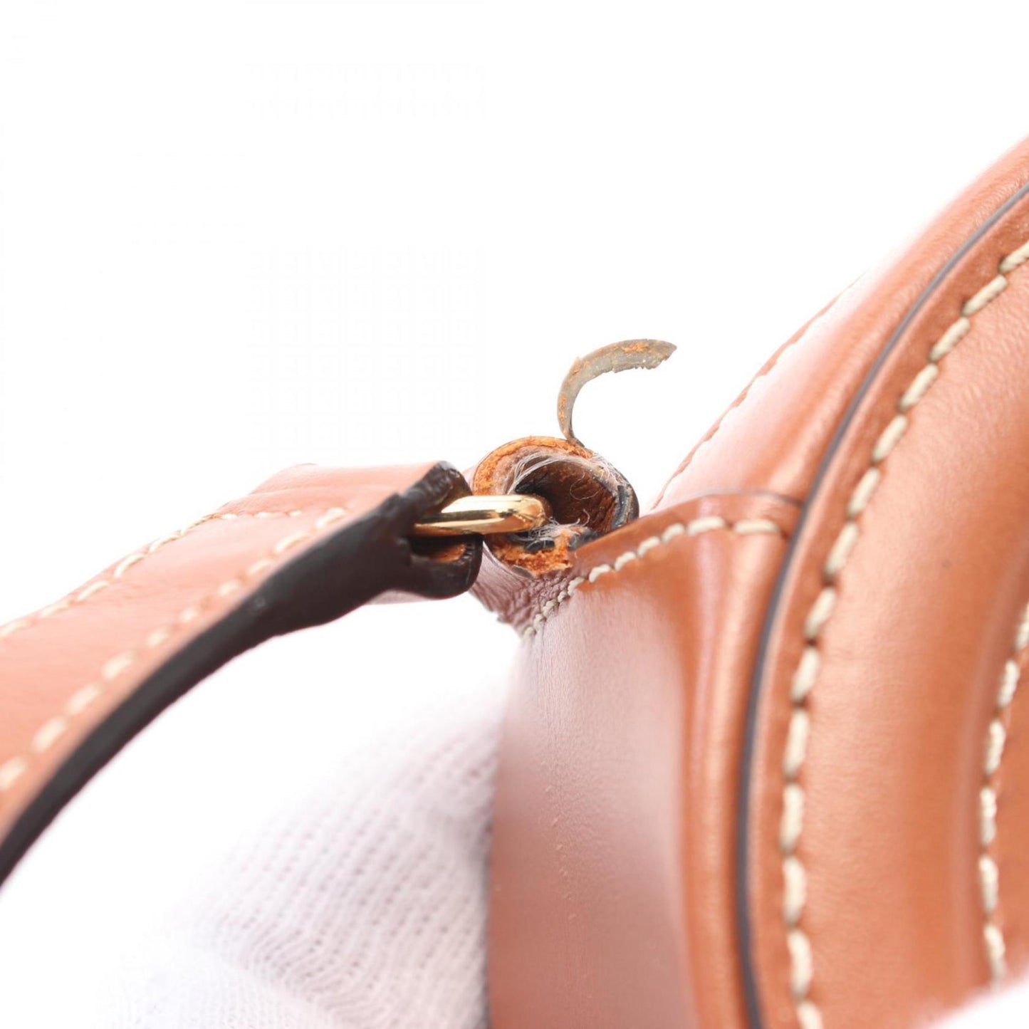 Céline Triomphe, Brown, Leather, clutch