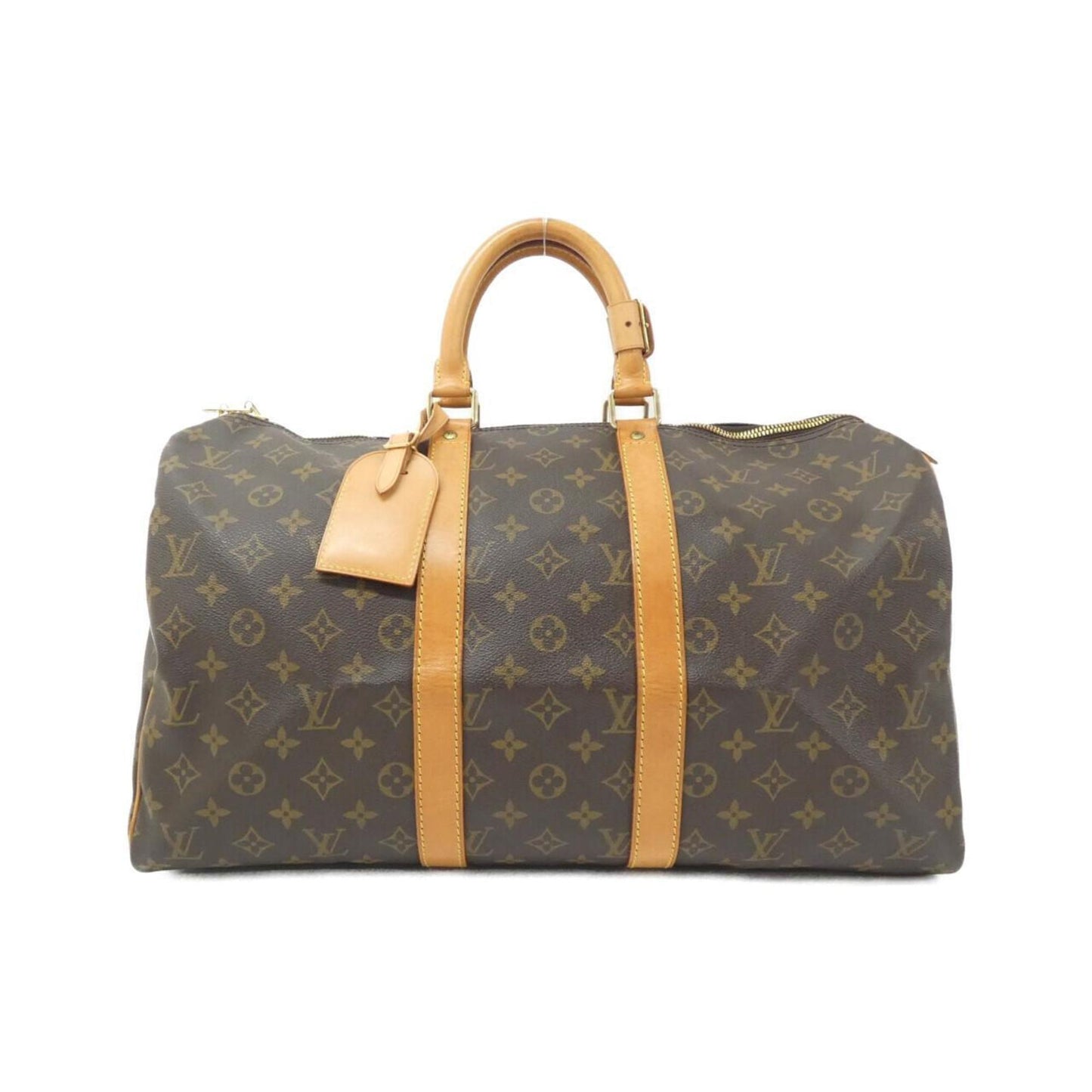 Louis Vuitton Keepall 45, Brown, Canvas, travel
