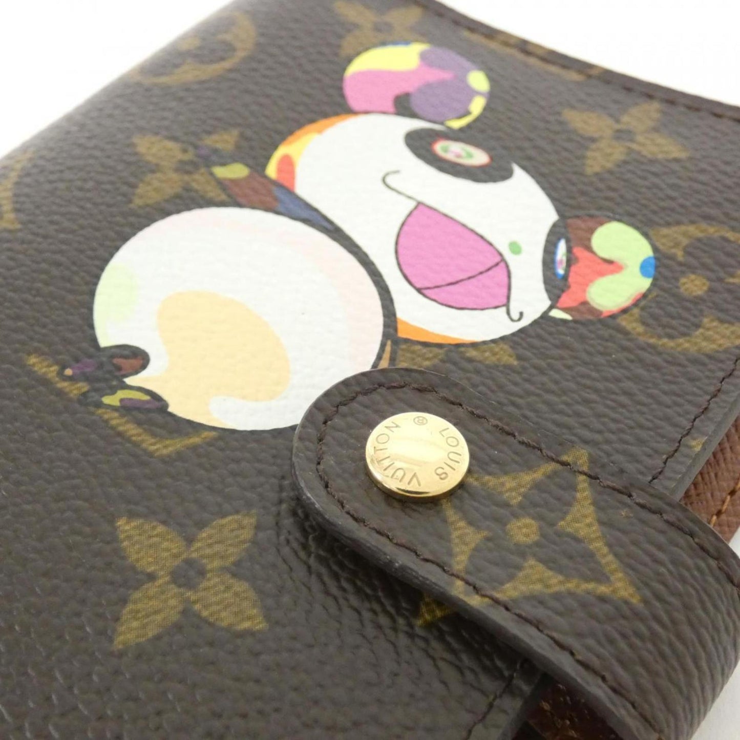Louis Vuitton Agenda PM, Brown, Canvas, wallet