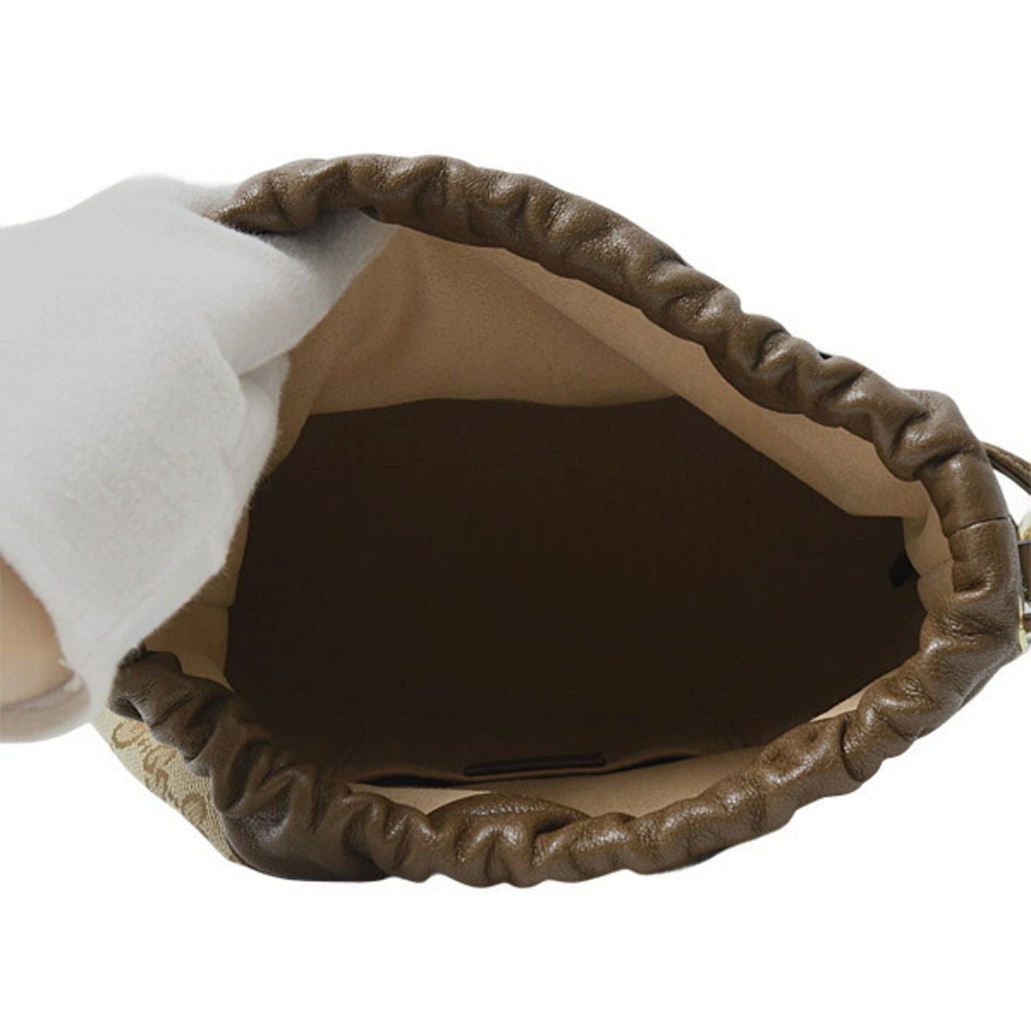 Gucci Horsebit, Brown, Canvas, shoulder