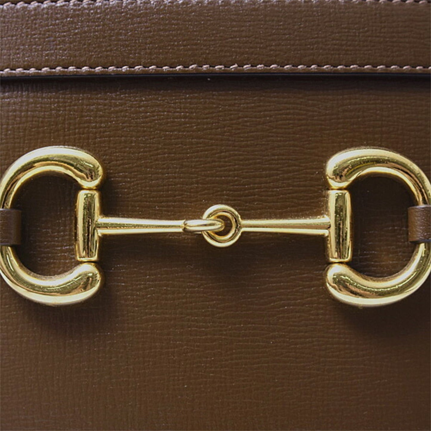 Gucci Horsebit, Brown, Canvas, shoulder