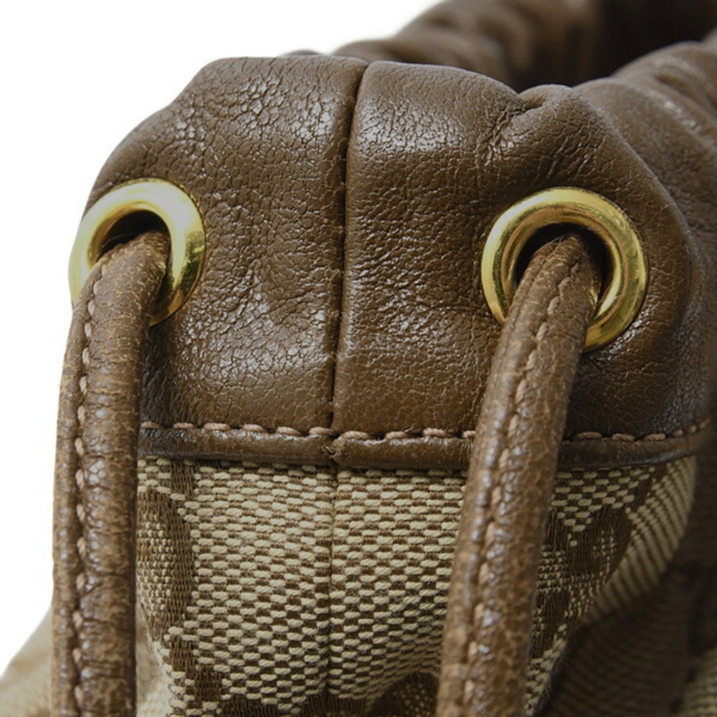 Gucci Horsebit, Brown, Canvas, shoulder