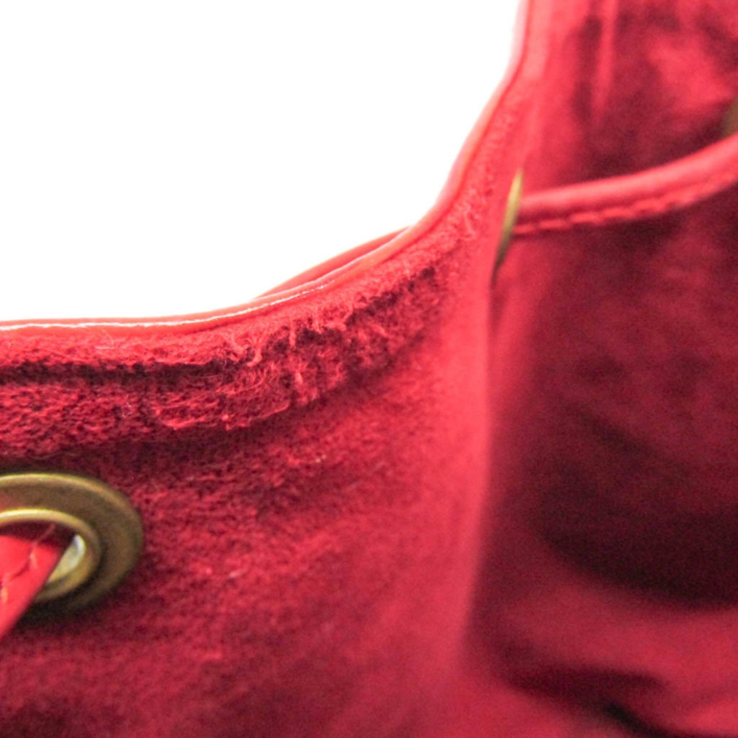 Louis Vuitton Petit Noé, Red, Leather, shoulder