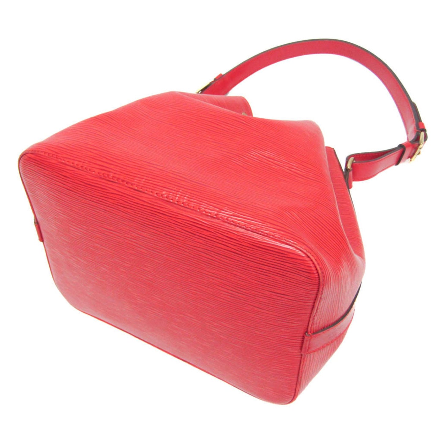 Louis Vuitton Petit Noé, Red, Leather, shoulder