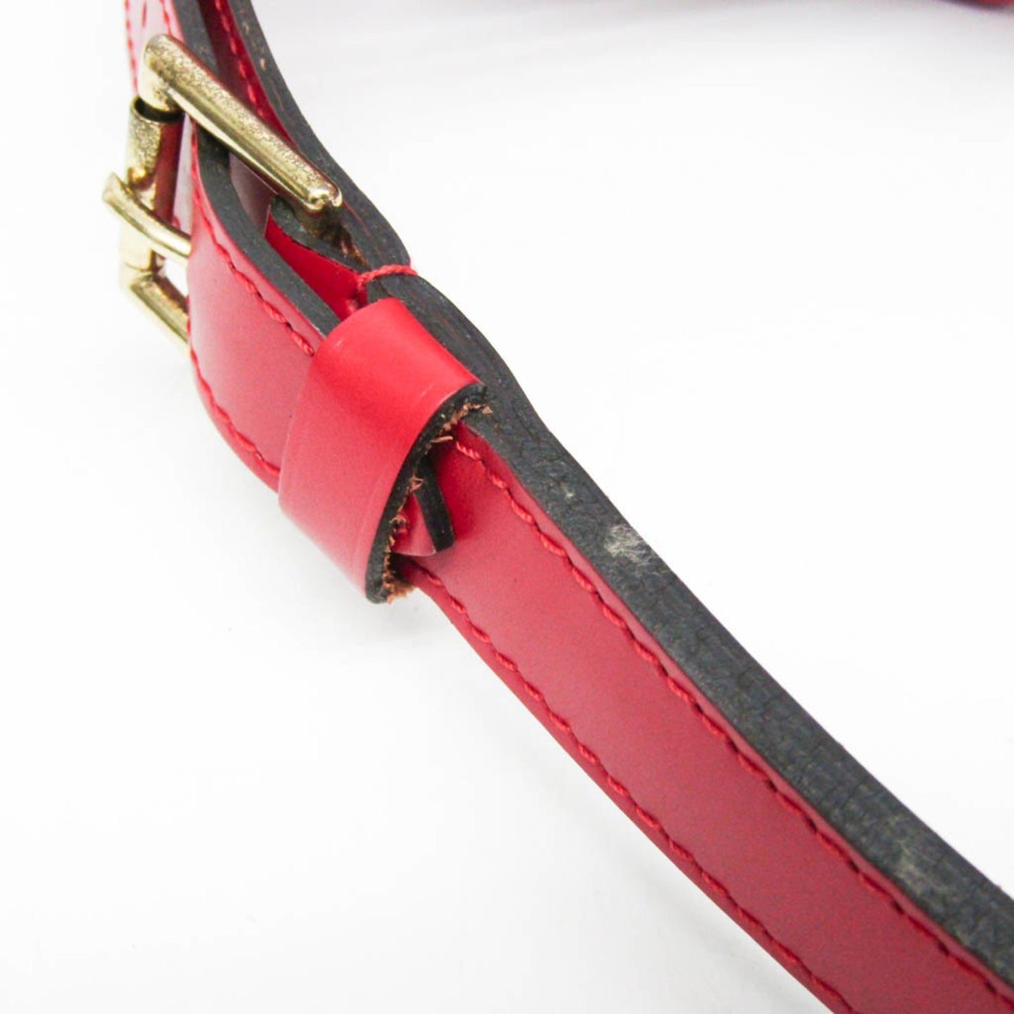 Louis Vuitton Petit Noé, Red, Leather, shoulder