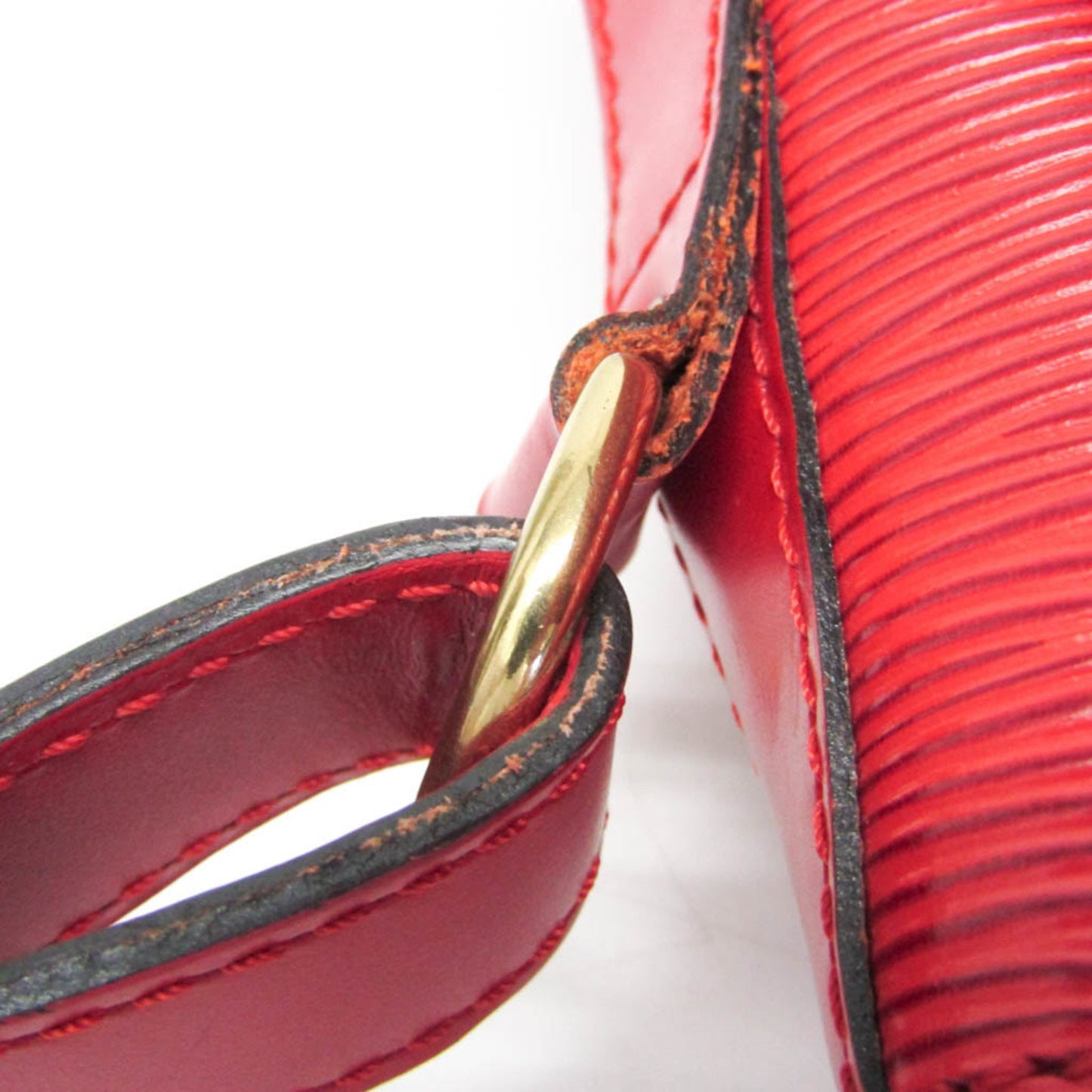 Louis Vuitton Petit Noé, Red, Leather, shoulder
