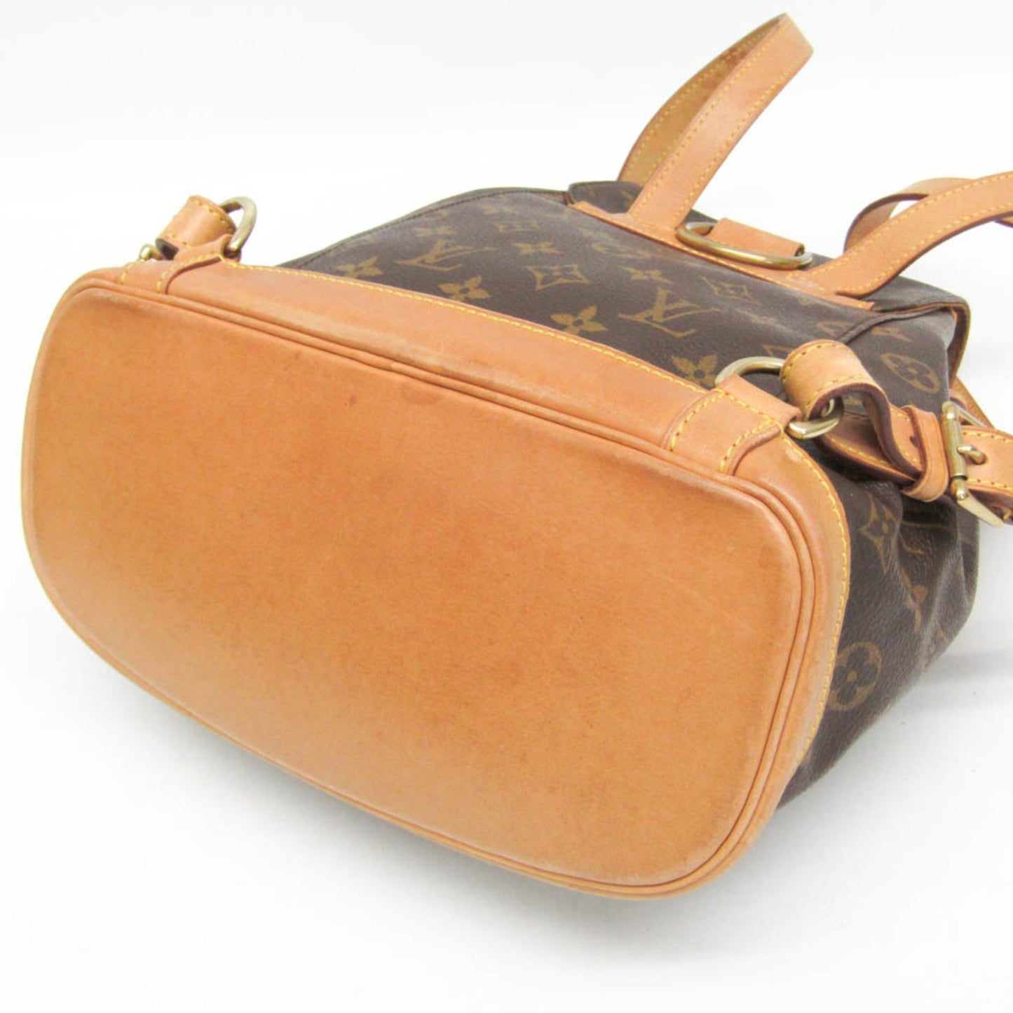 Louis Vuitton Montsouris MM, Brown, Canvas, backpack