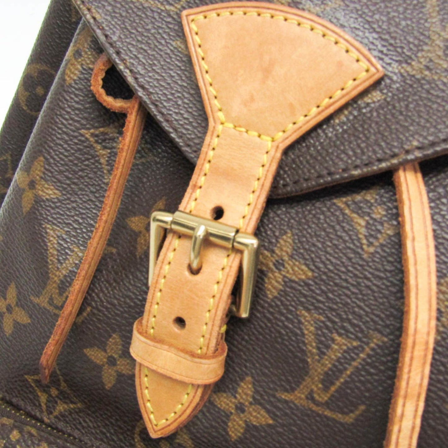 Louis Vuitton Montsouris MM, Brown, Canvas, backpack