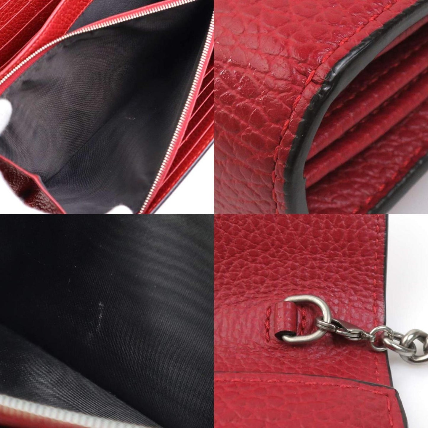 Gucci Dionysus, Red, Leather, wallet