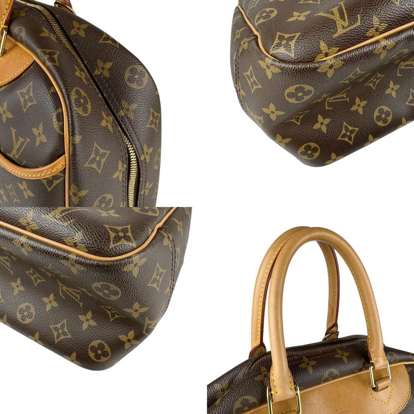 Louis Vuitton Deauville, Brown, Canvas, handbag
