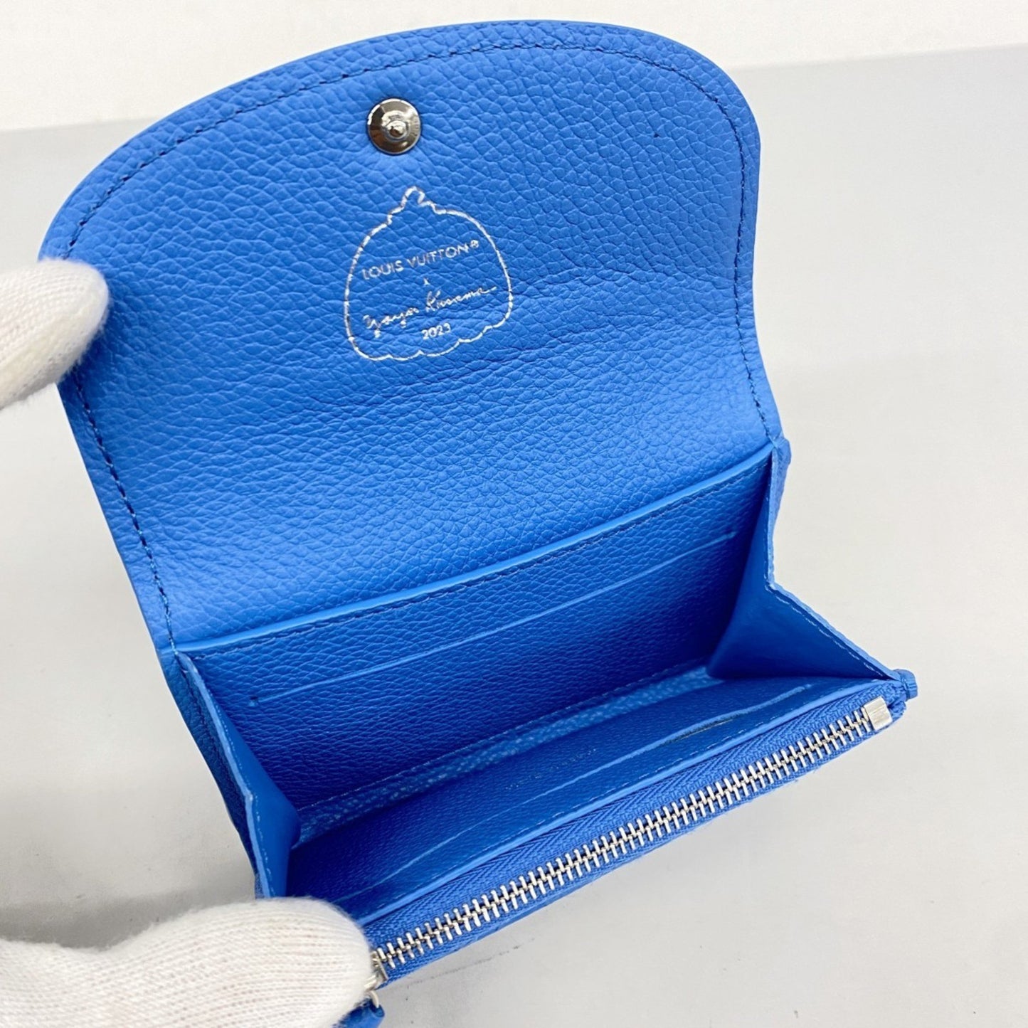 Louis Vuitton Rosalie, Blue, Leather, wallet