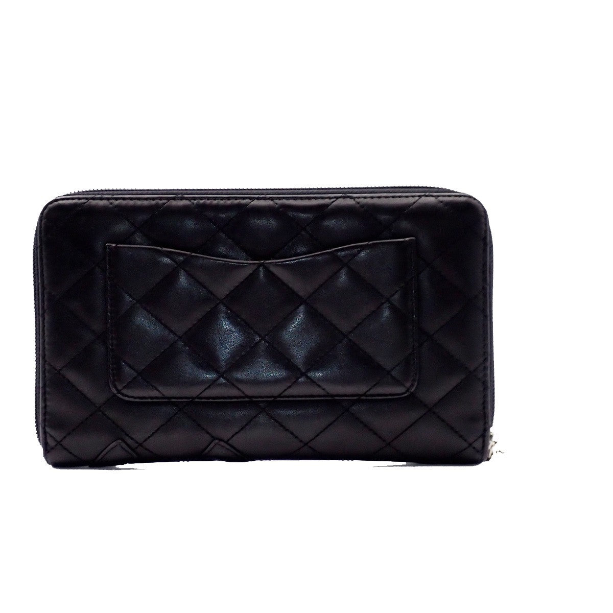 Chanel Cambon, Black, Leather, wallet