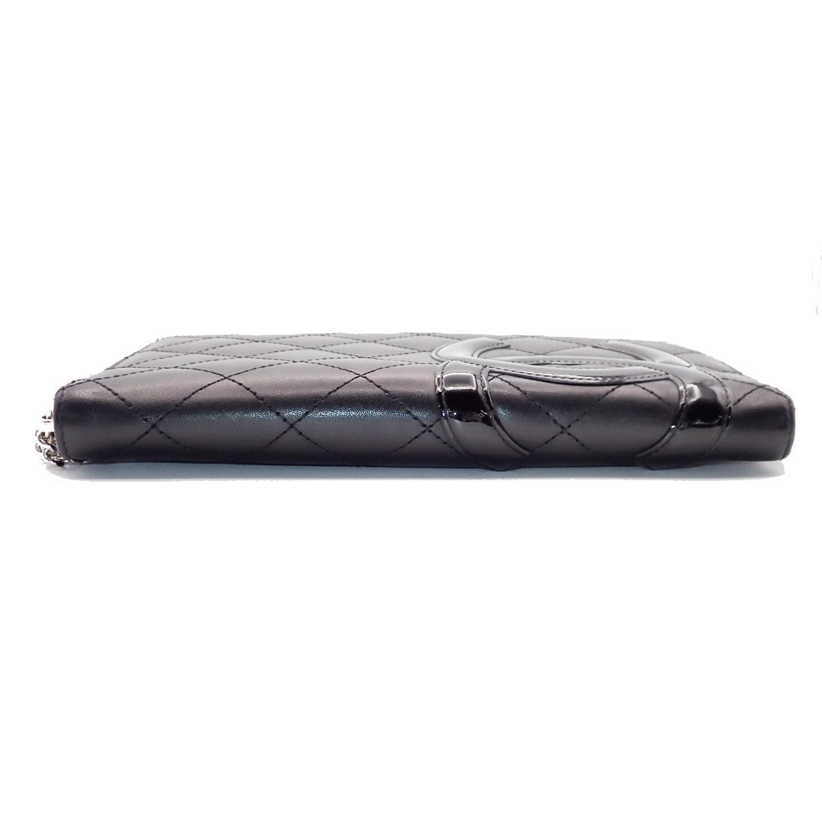 Chanel Cambon, Black, Leather, wallet
