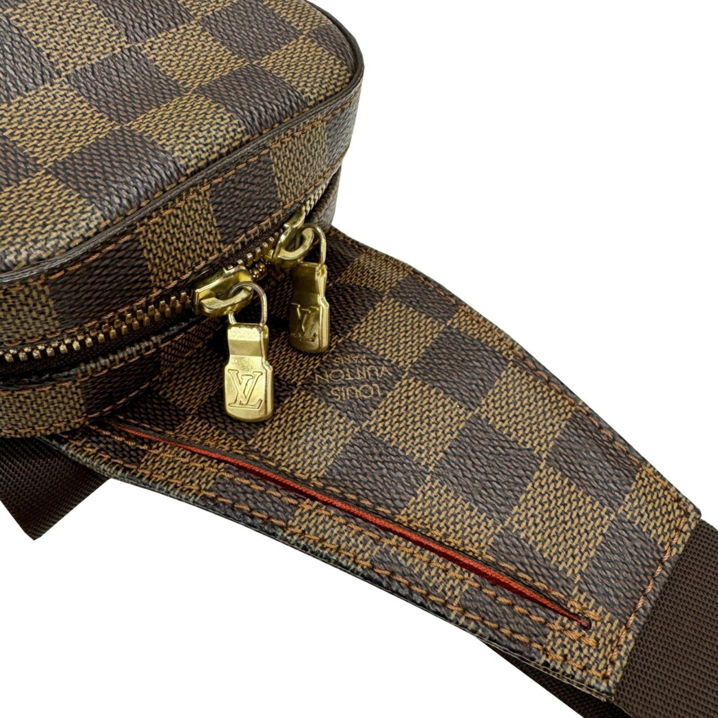 Louis Vuitton Geronimos, Brown, Canvas, clutch