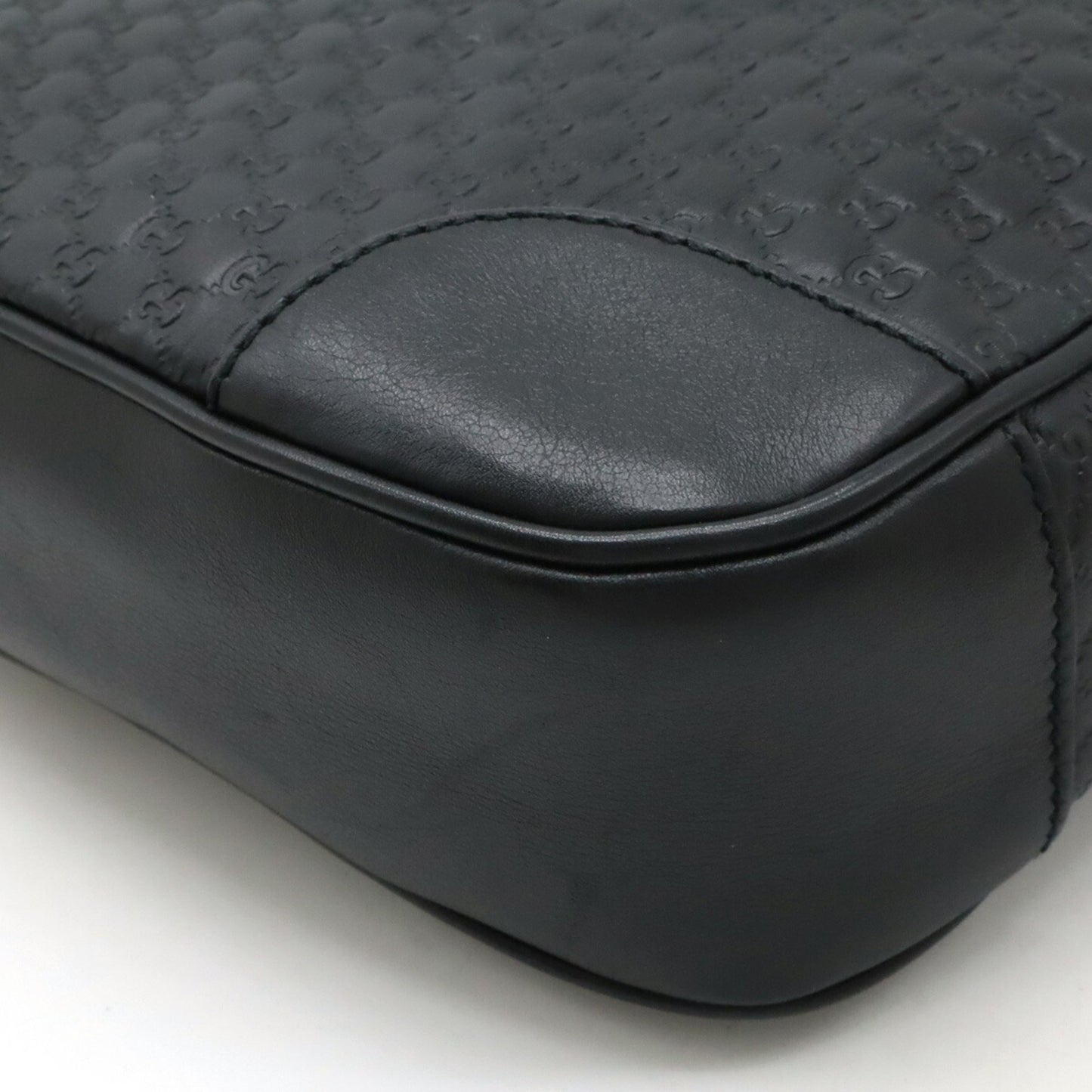 Gucci Micro guccissima, Black, Leather, shoulder
