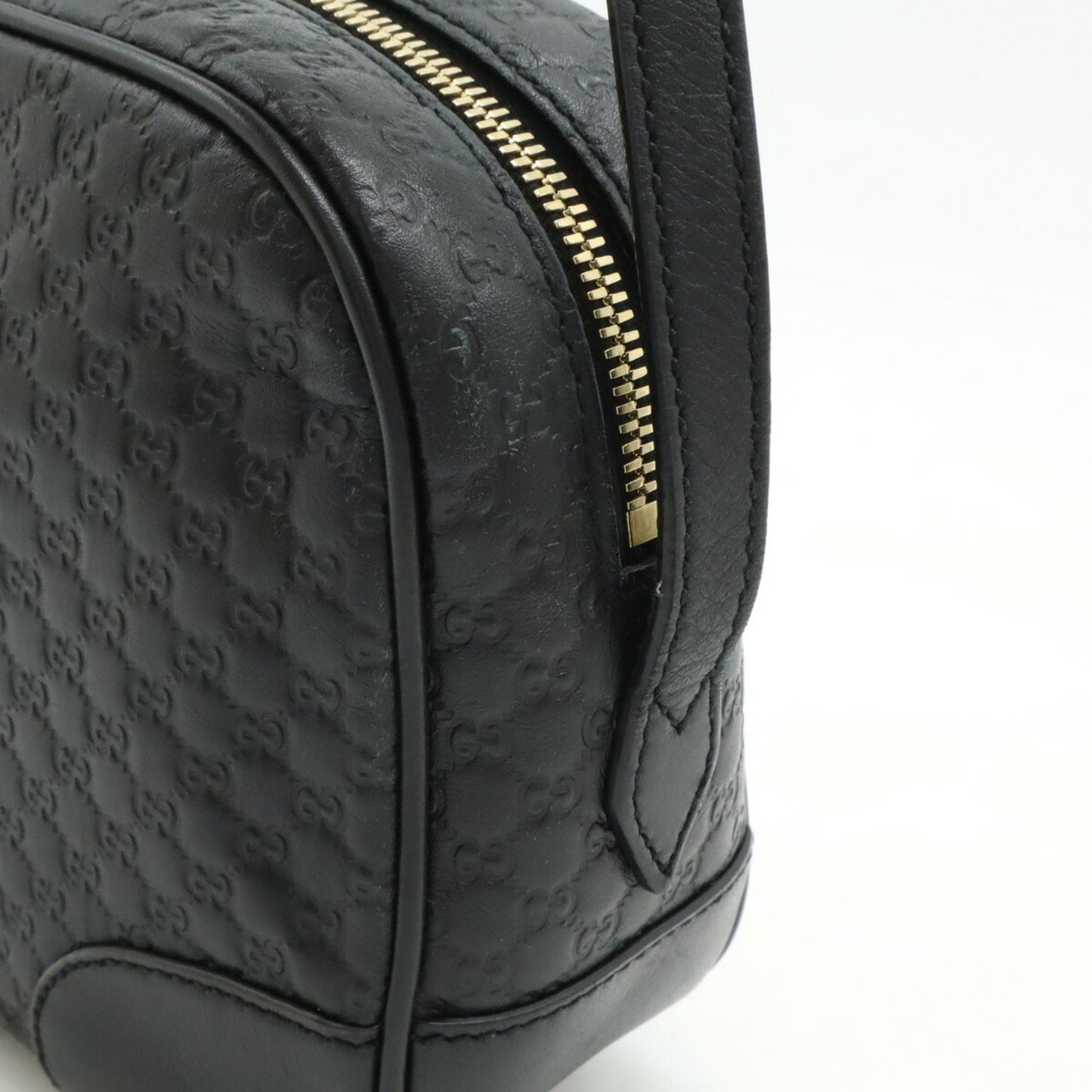 Gucci Micro guccissima, Black, Leather, shoulder