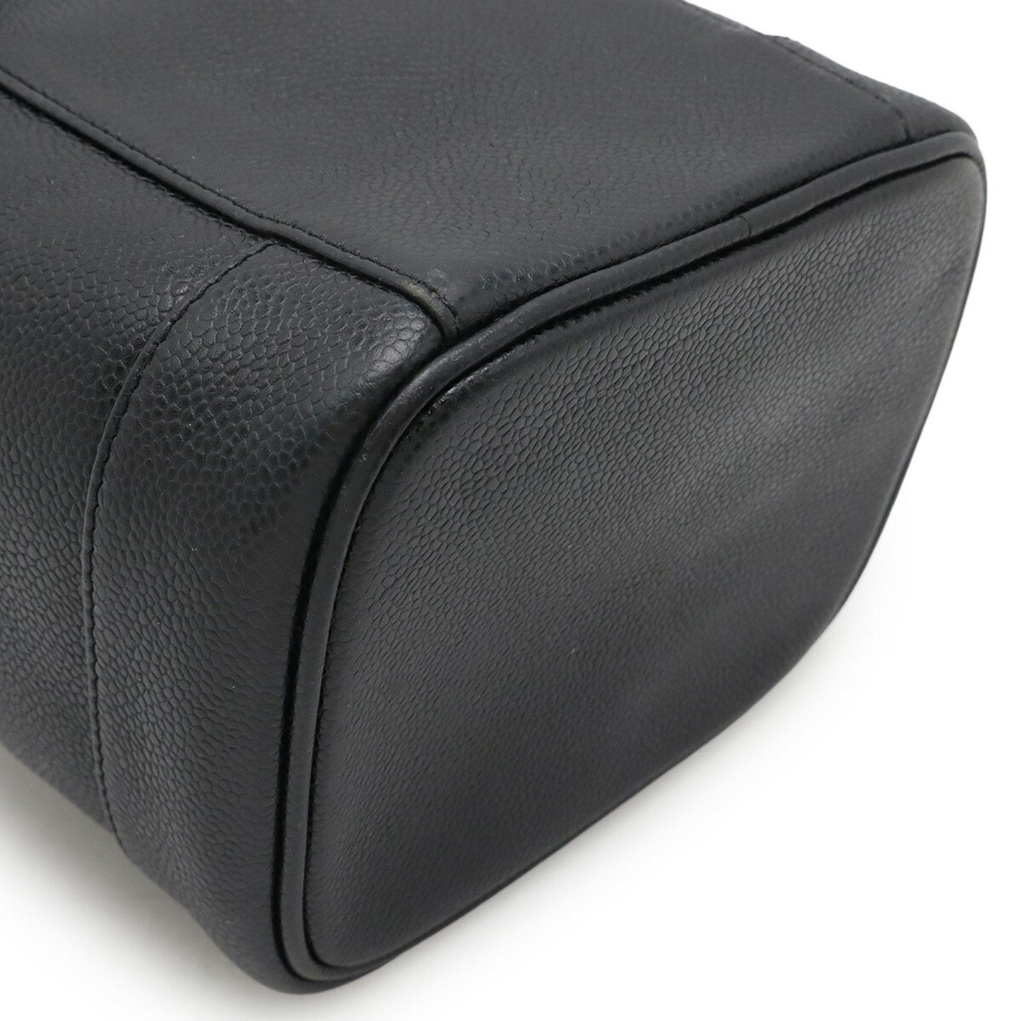 Chanel Vanity, Black, Leather, clutch
