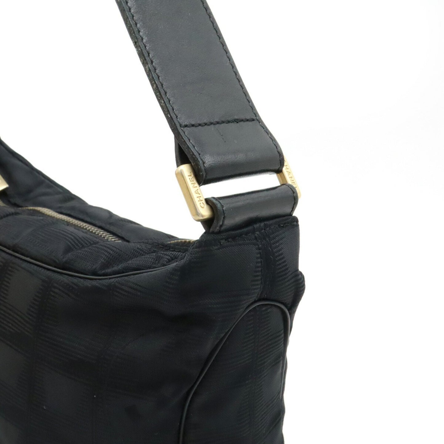 Chanel Travel line, Black, Canvas, shoulder
