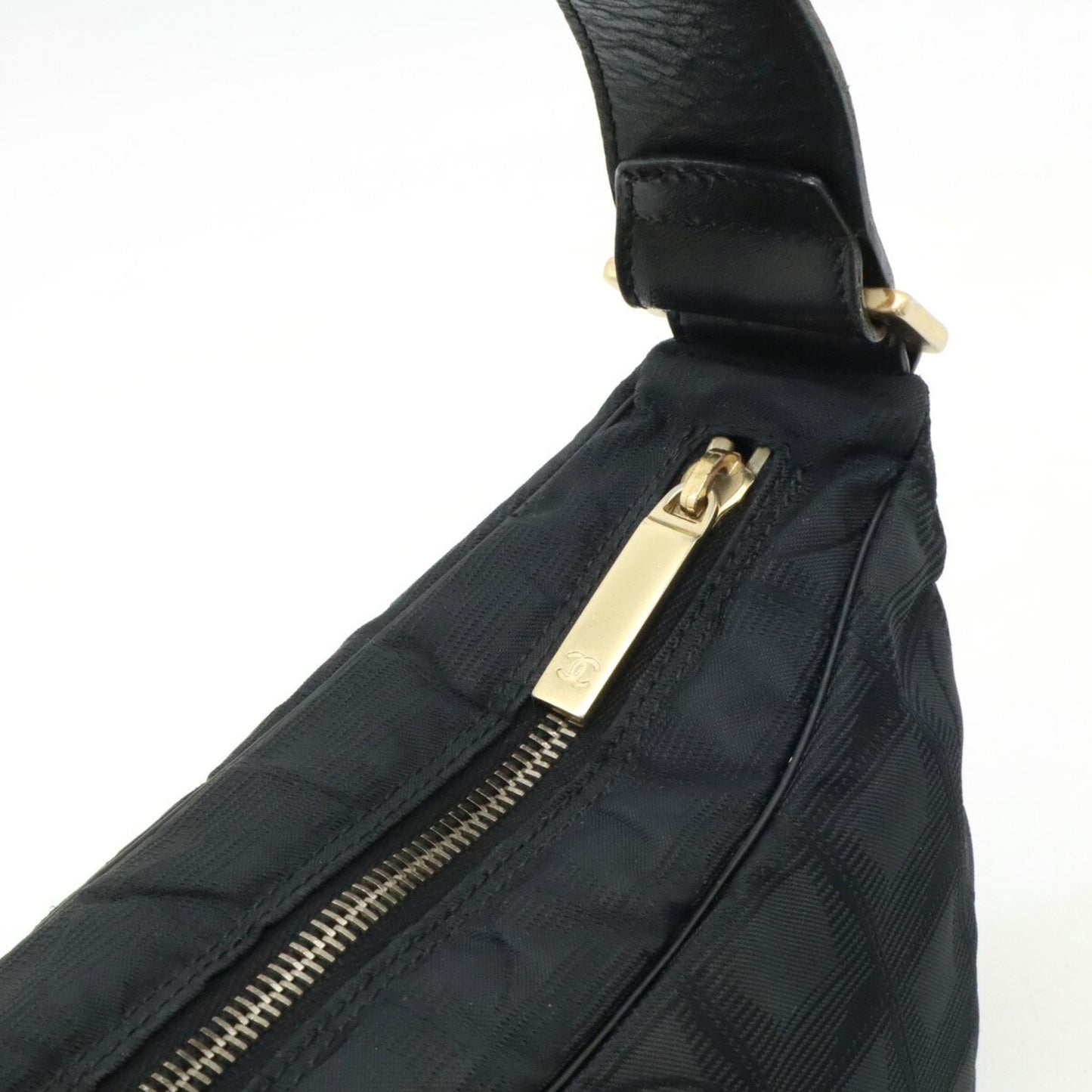 Chanel Travel line, Black, Canvas, shoulder