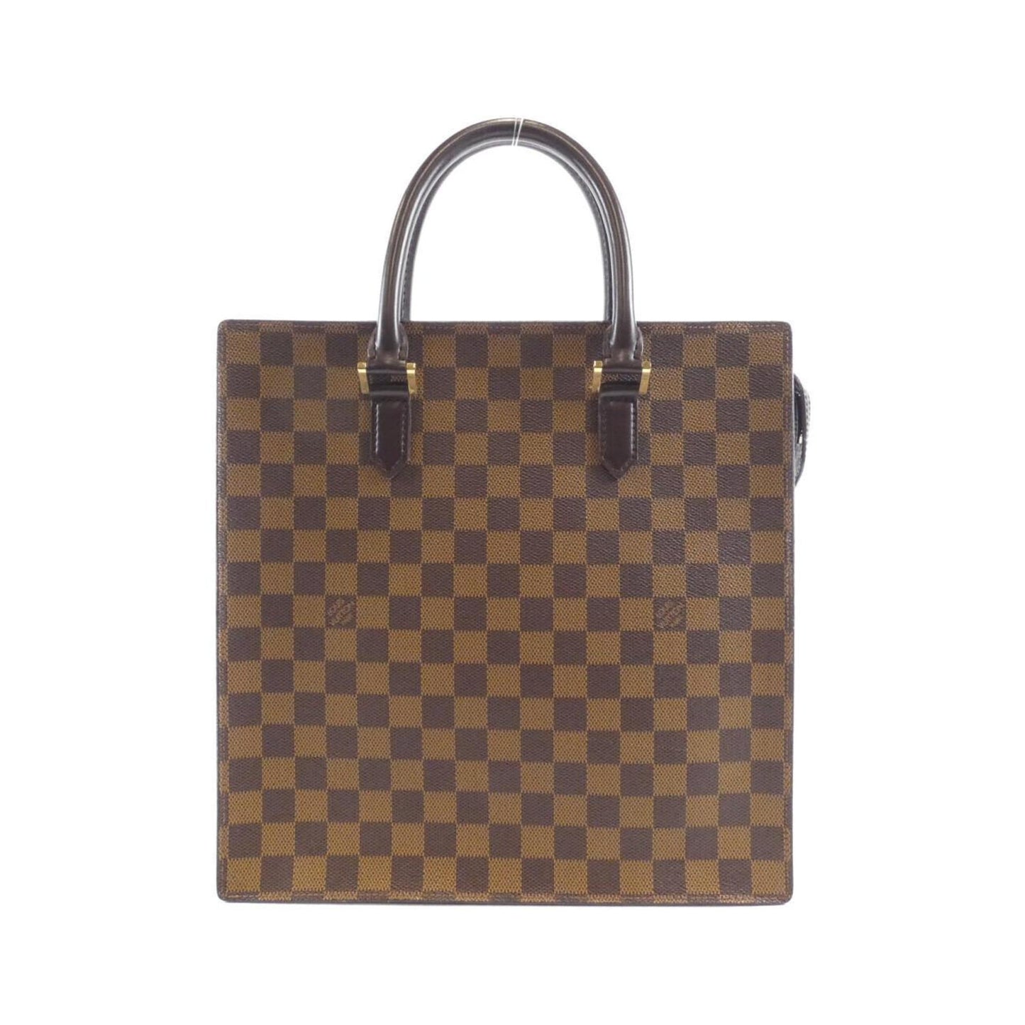 Louis Vuitton Sac Plat, Brown, Canvas, tote