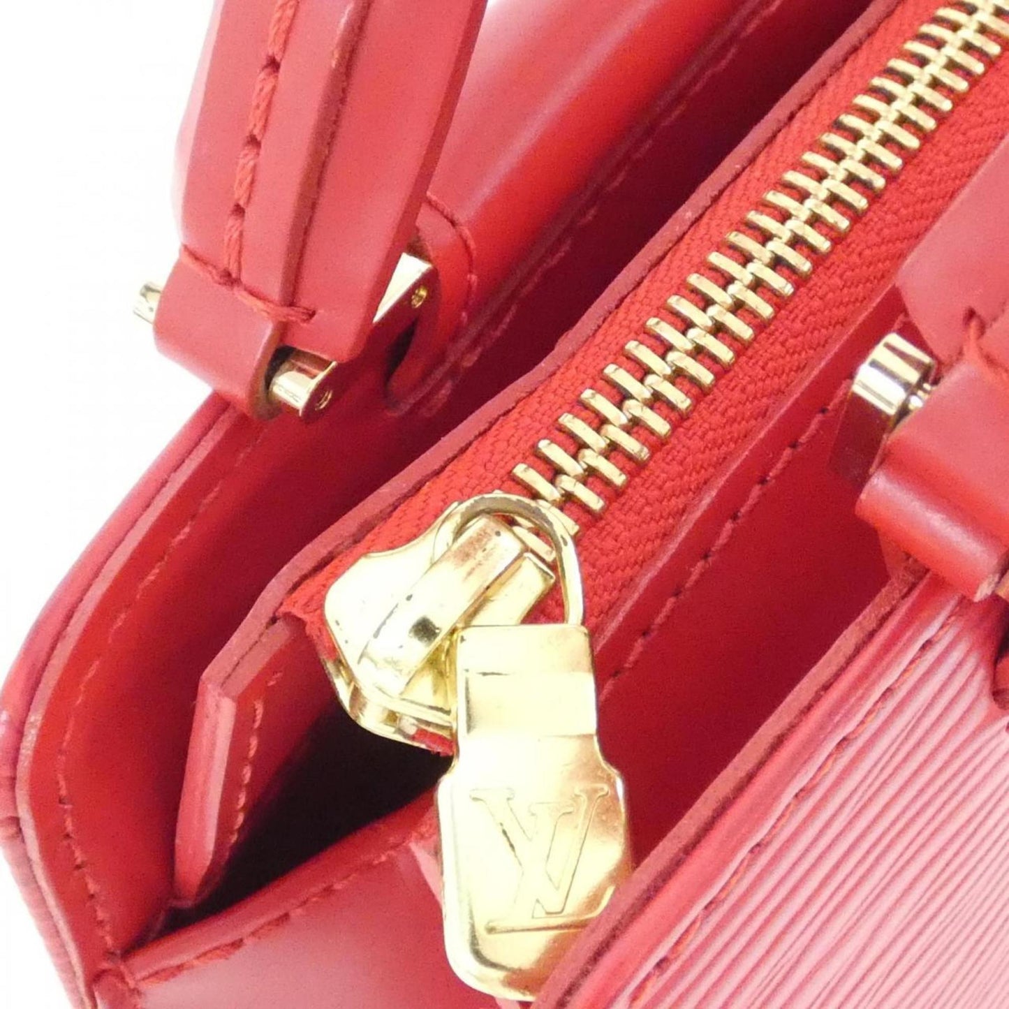 Louis Vuitton Figari, Red, Leather, handbag