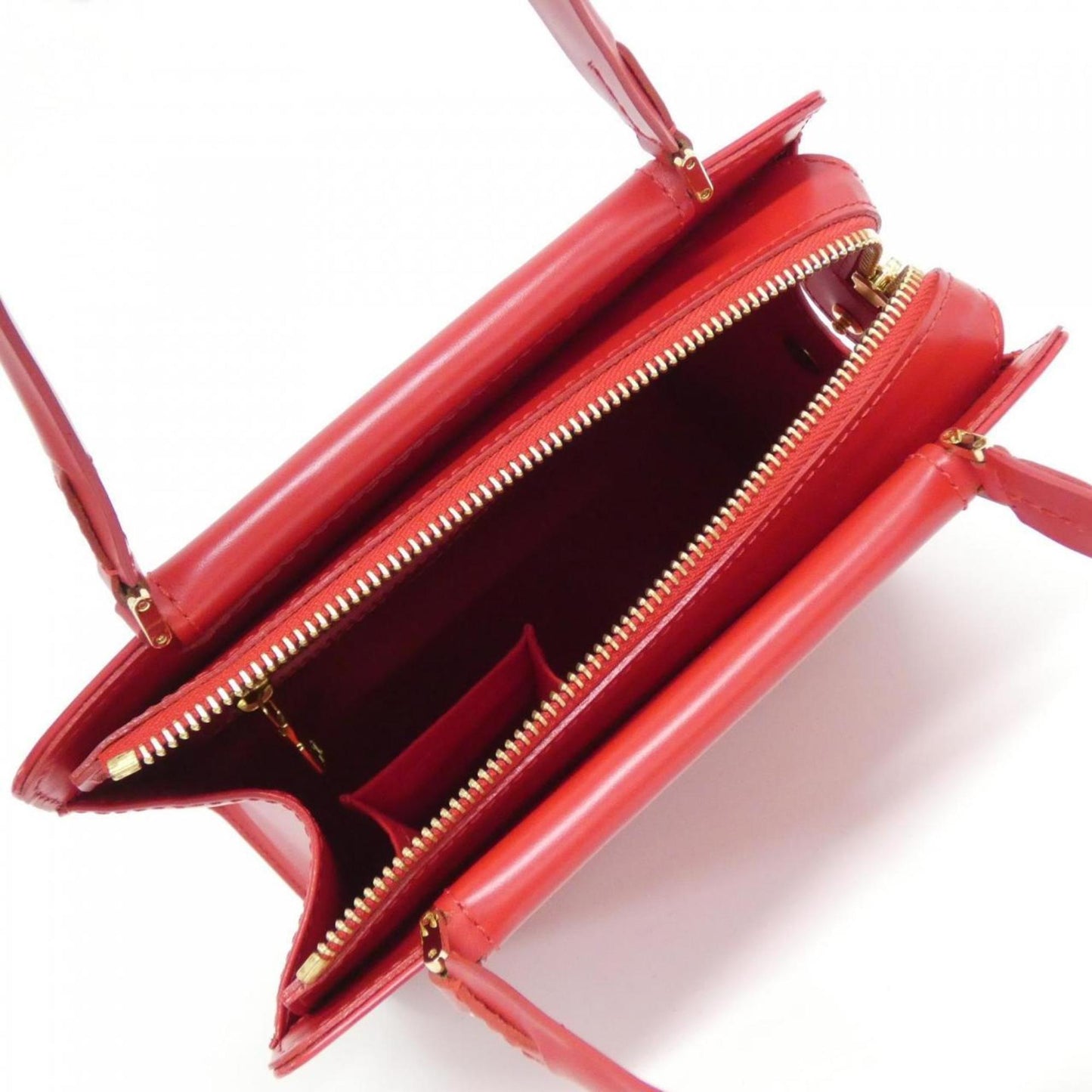 Louis Vuitton Figari, Red, Leather, handbag