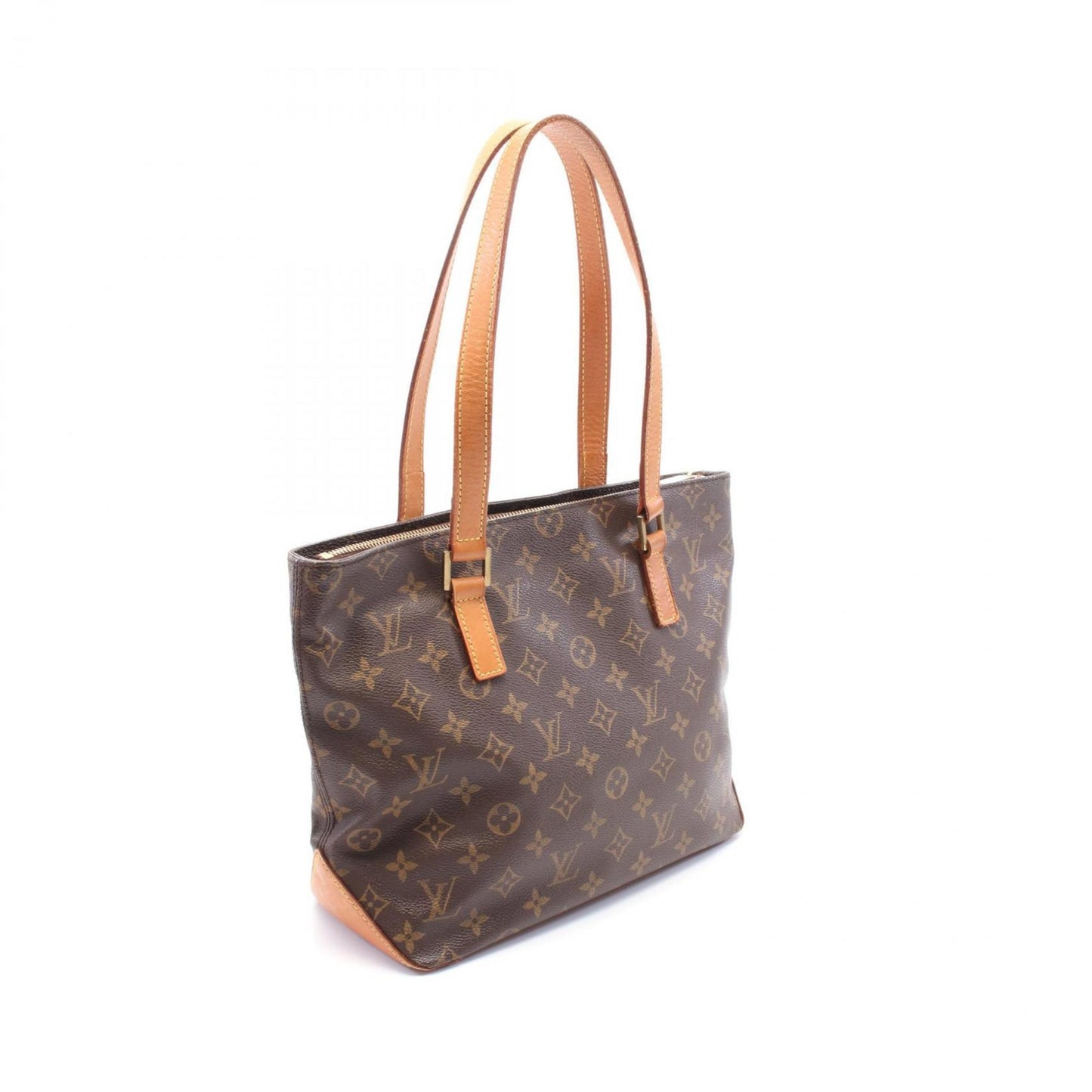 Louis Vuitton Cabas Piano, Brown, Canvas, shoulder