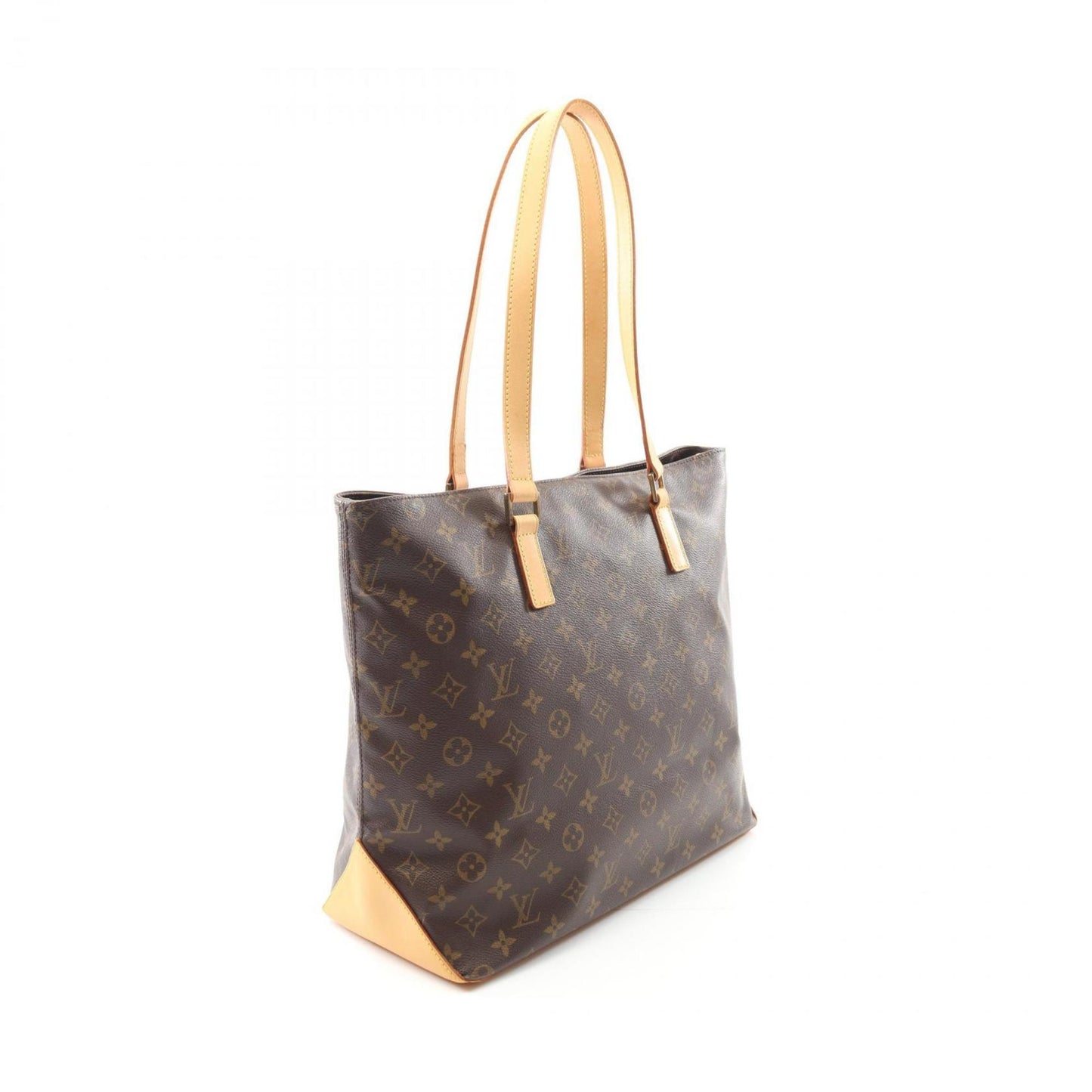 Louis Vuitton Cabas Mezzo, Brown, Canvas, tote