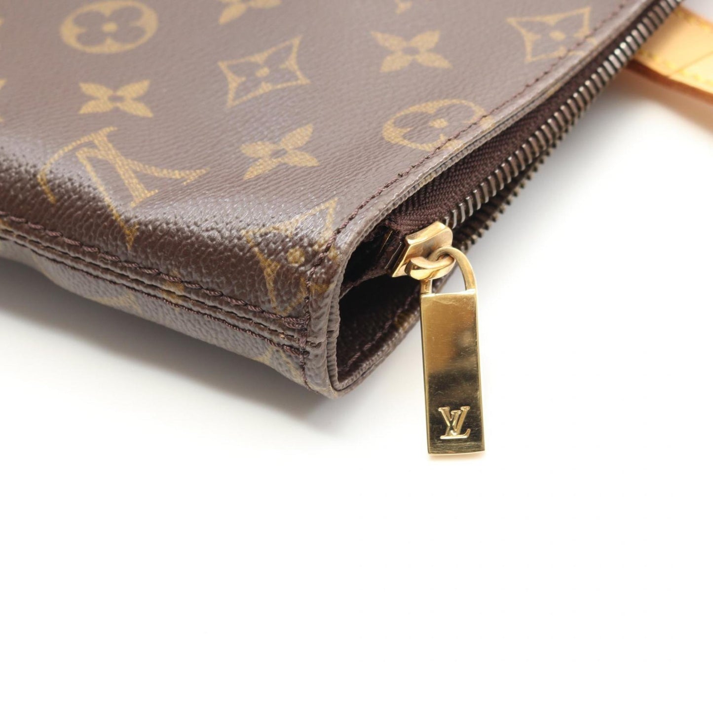 Louis Vuitton Cabas Mezzo, Brown, Canvas, tote