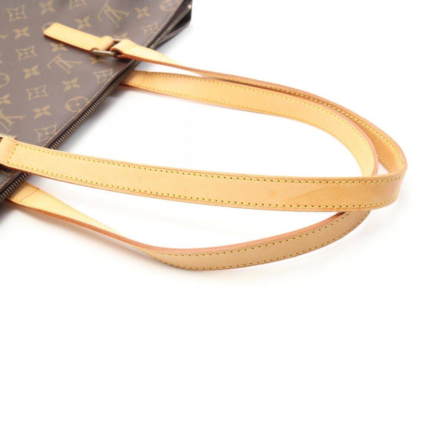 Louis Vuitton Cabas Mezzo, Brown, Canvas, tote