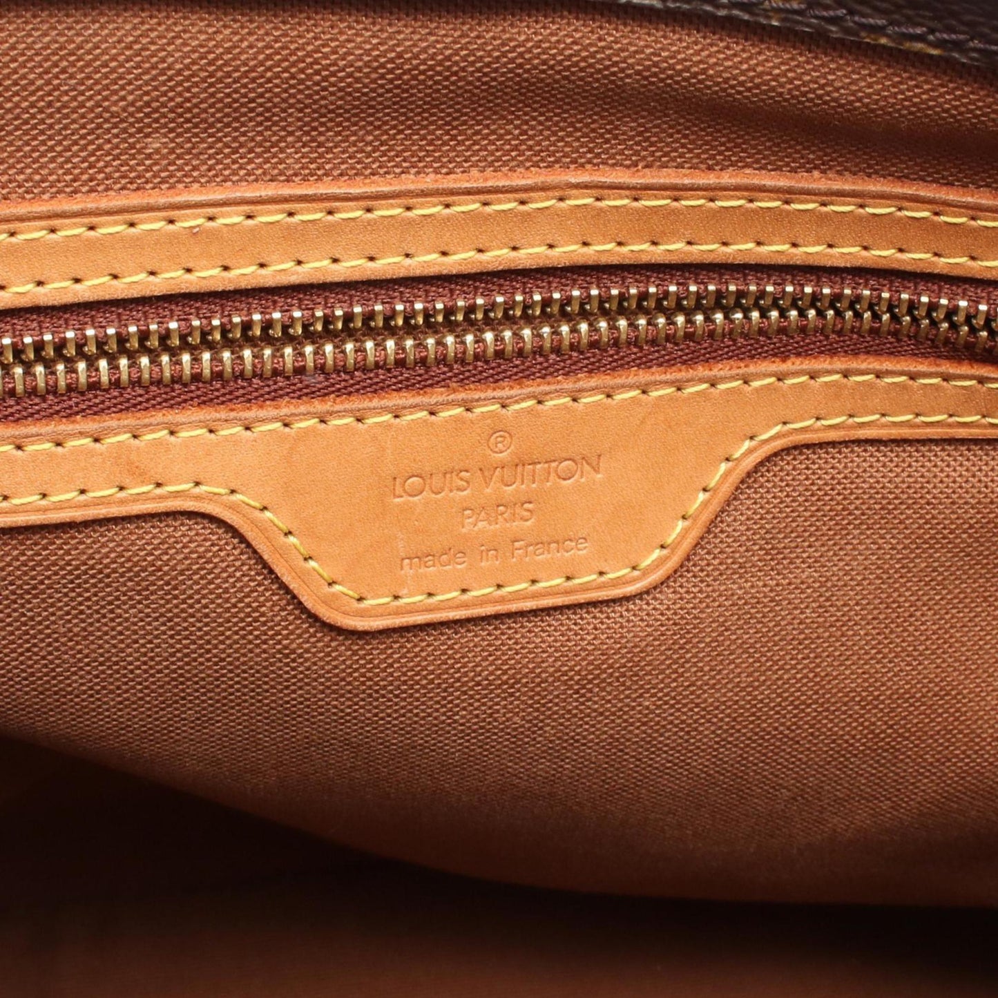 Louis Vuitton Cabas Piano, Brown, Canvas, shoulder