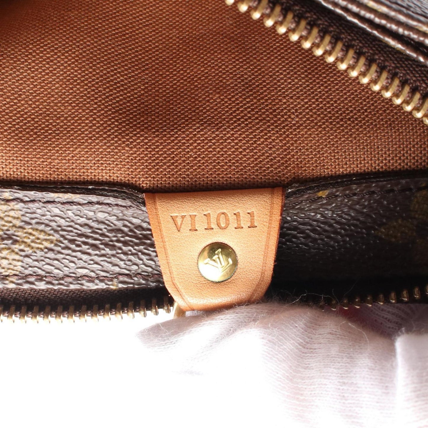Louis Vuitton Cabas Piano, Brown, Canvas, shoulder