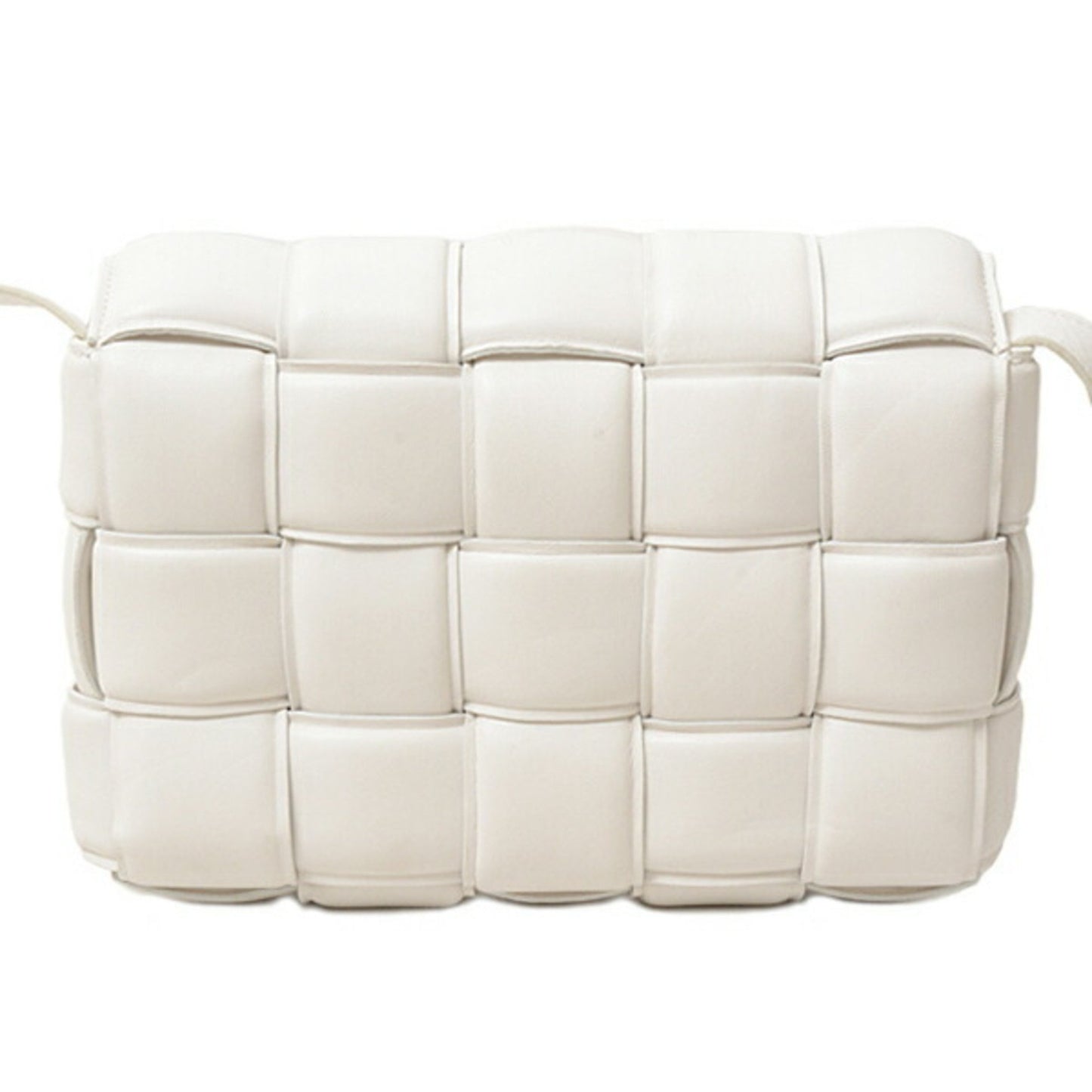 Bottega Veneta Cassette, White, Leather, shoulder