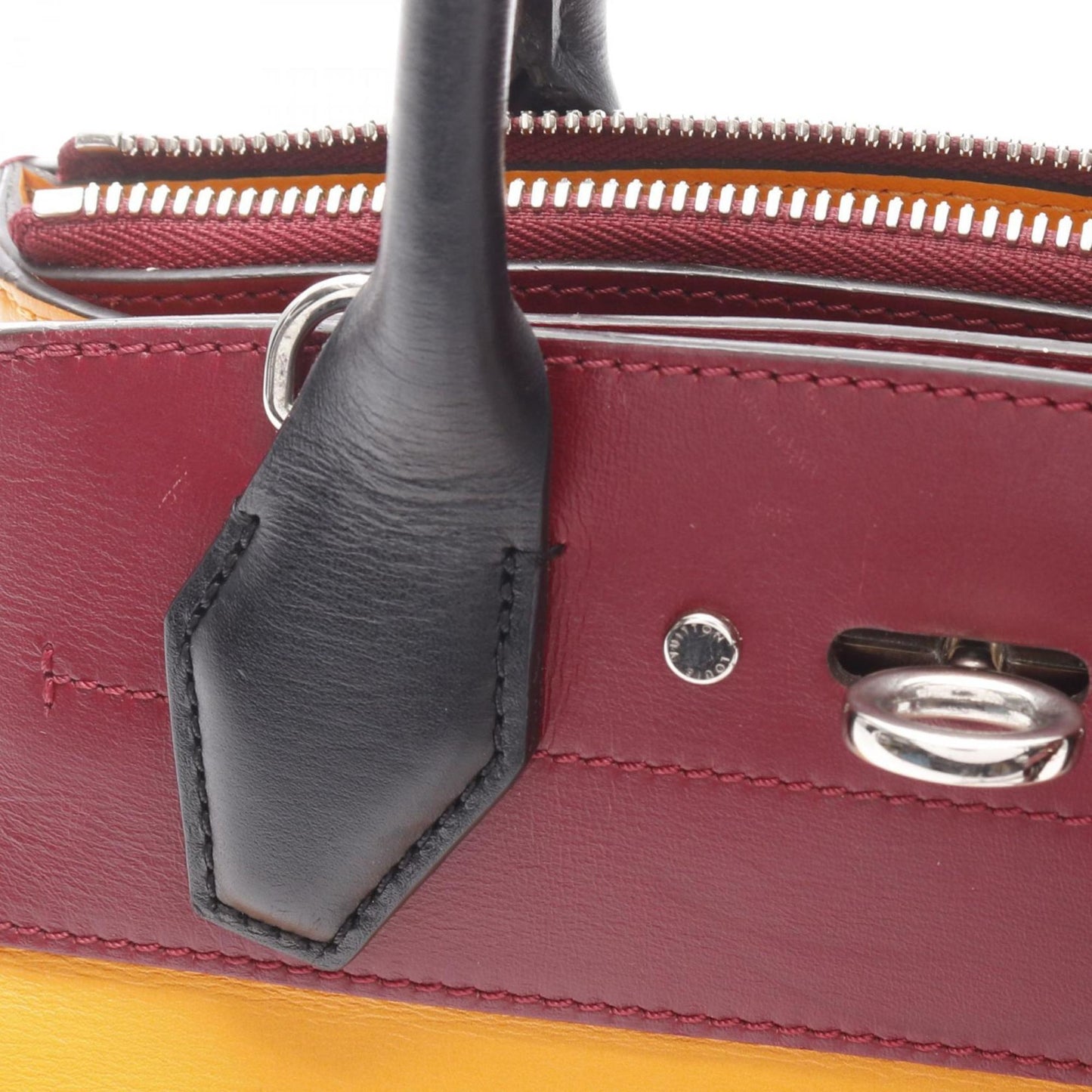 Louis Vuitton City steamer, Yellow, Leather, handbag