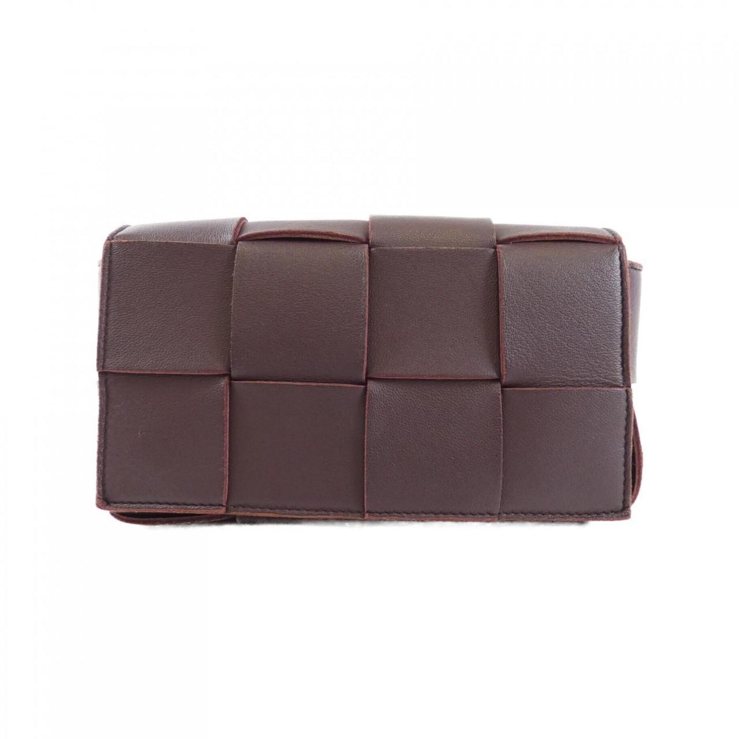 Bottega Veneta Cassette, Burgundy, Leather, clutch