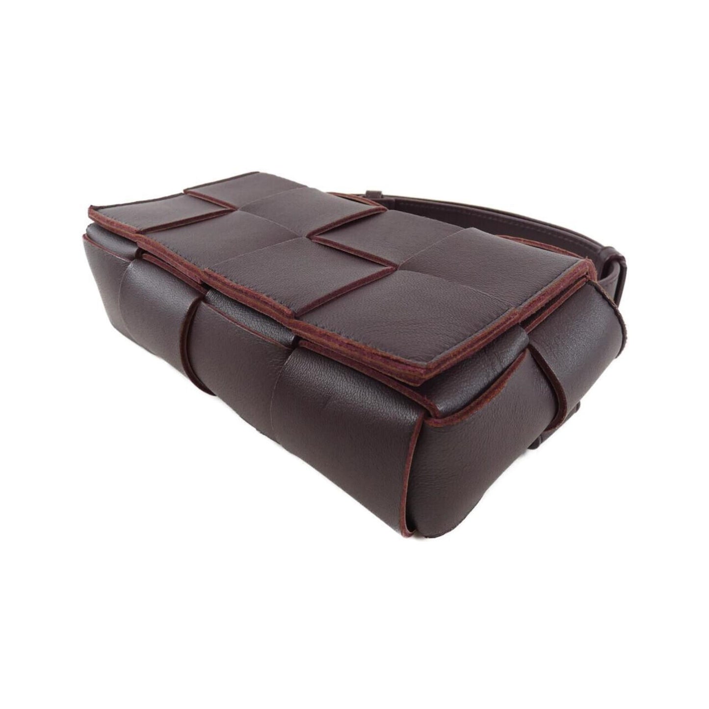 Bottega Veneta Cassette, Burgundy, Leather, clutch