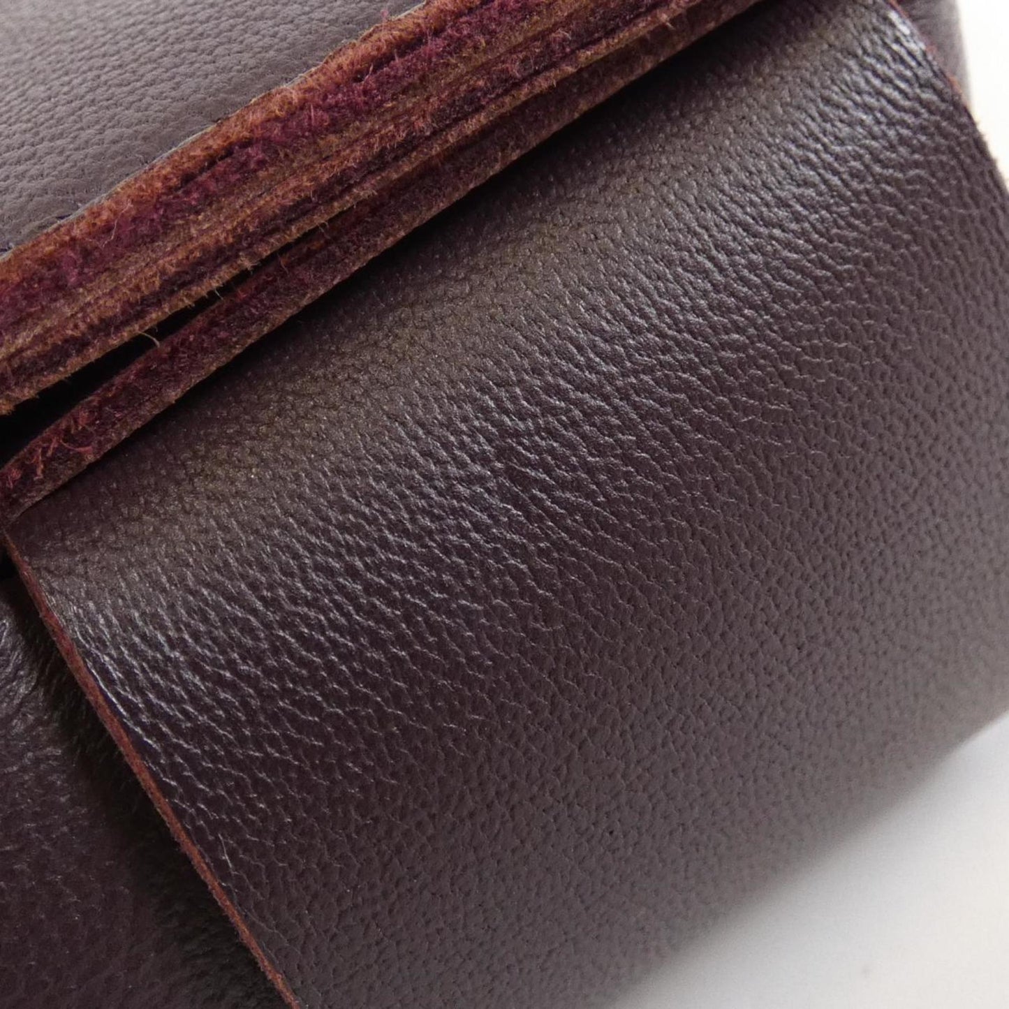 Bottega Veneta Cassette, Burgundy, Leather, clutch