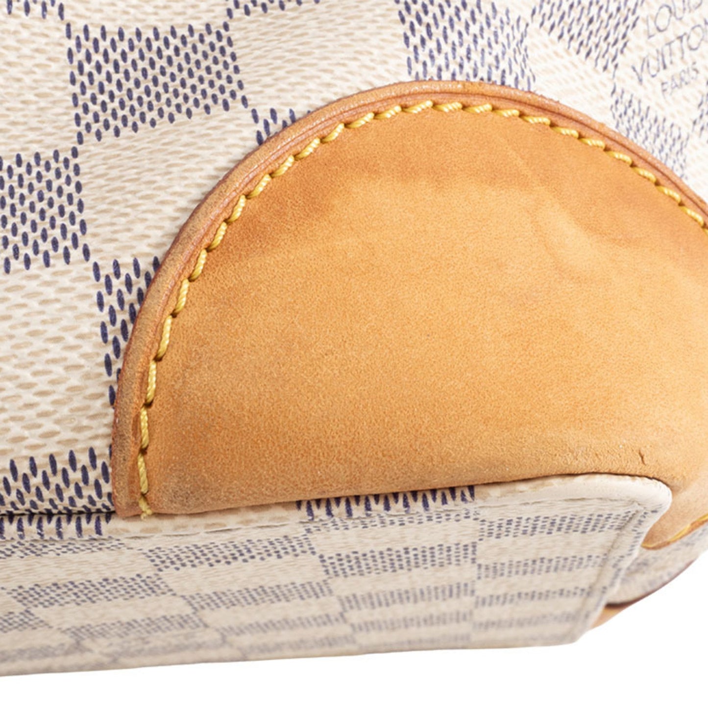 Louis Vuitton Hampstead, White, Canvas, handbag