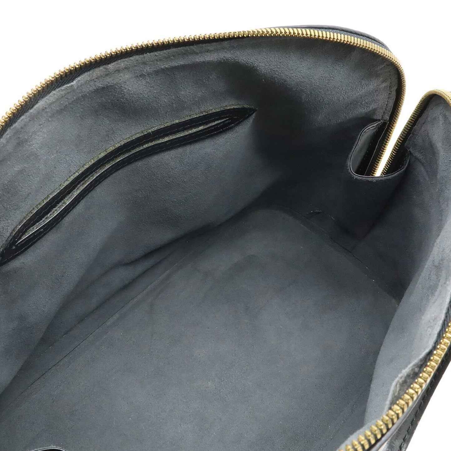 Louis Vuitton Alma, Black, Leather, handbag