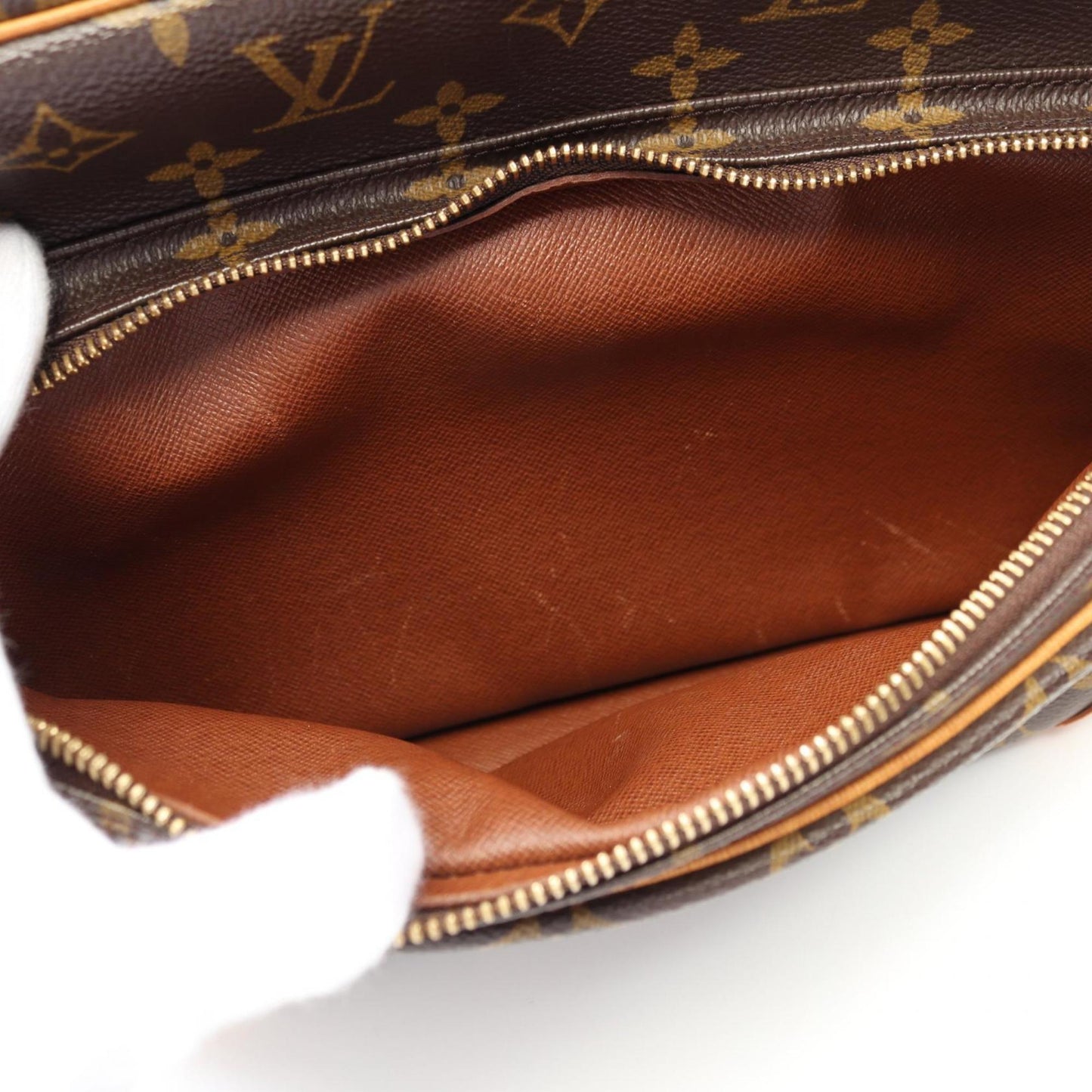Louis Vuitton, Brown, Leather, shoulder