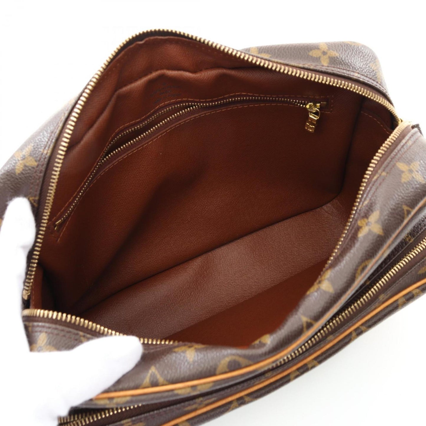 Louis Vuitton, Brown, Leather, shoulder