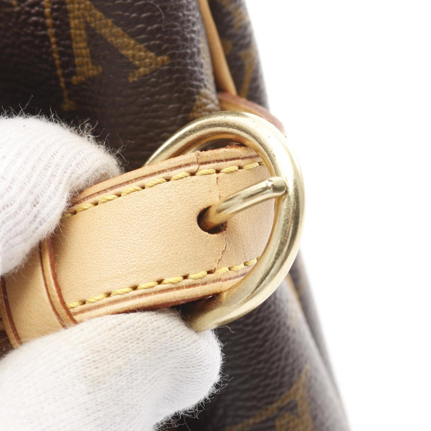 Louis Vuitton Batignolles, Brown, Canvas, handbag