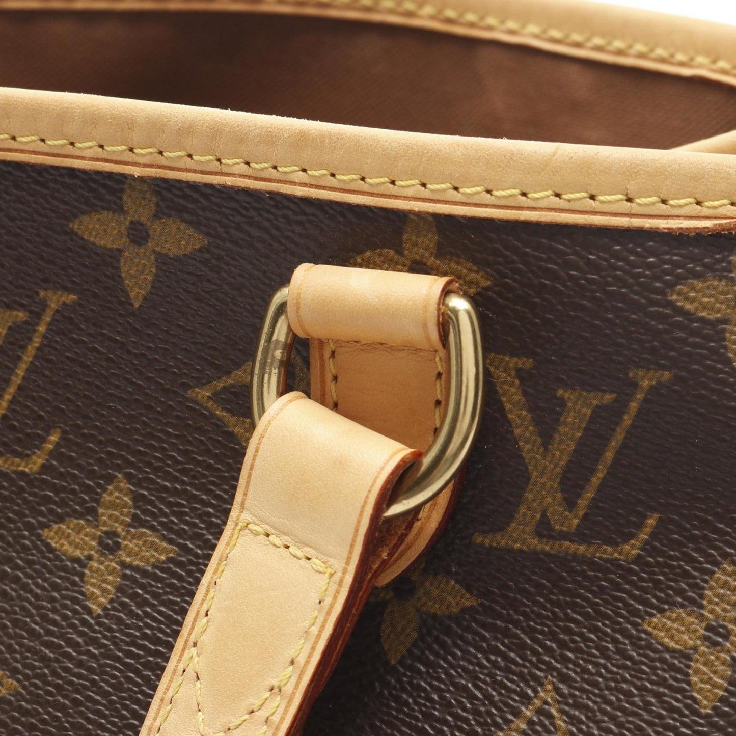 Louis Vuitton Batignolles, Brown, Canvas, handbag