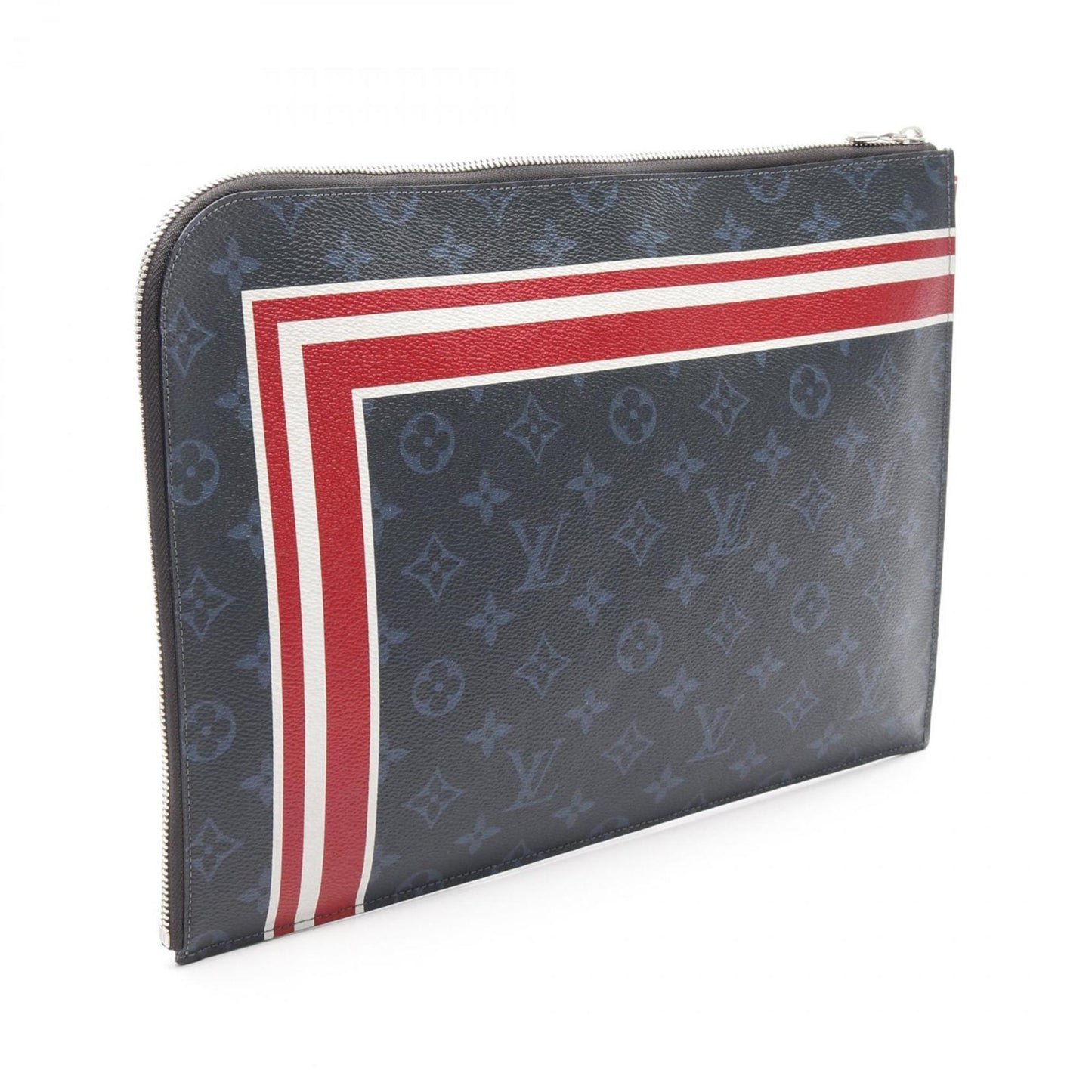 Louis Vuitton Pochette Jour Gm, Navy, Canvas, clutch