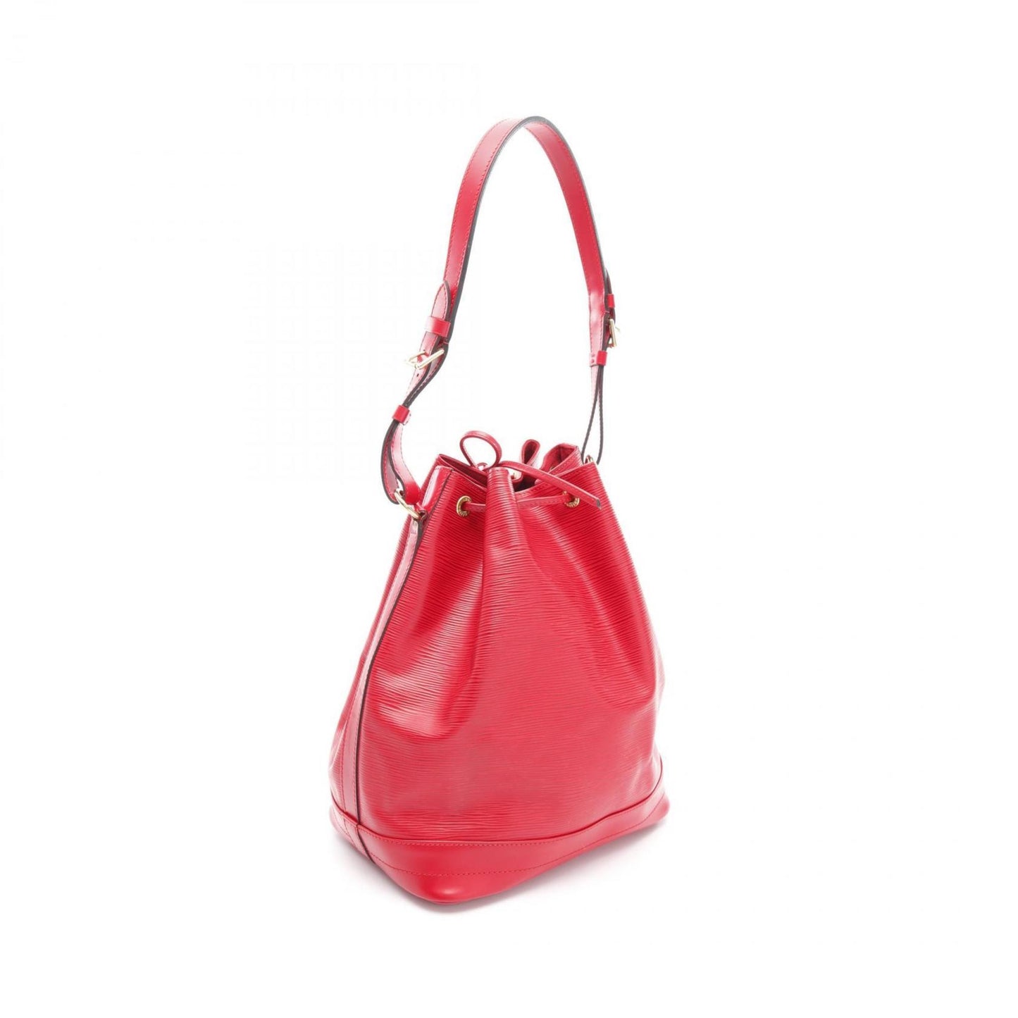 Louis Vuitton Noe, Red, Leather, shoulder