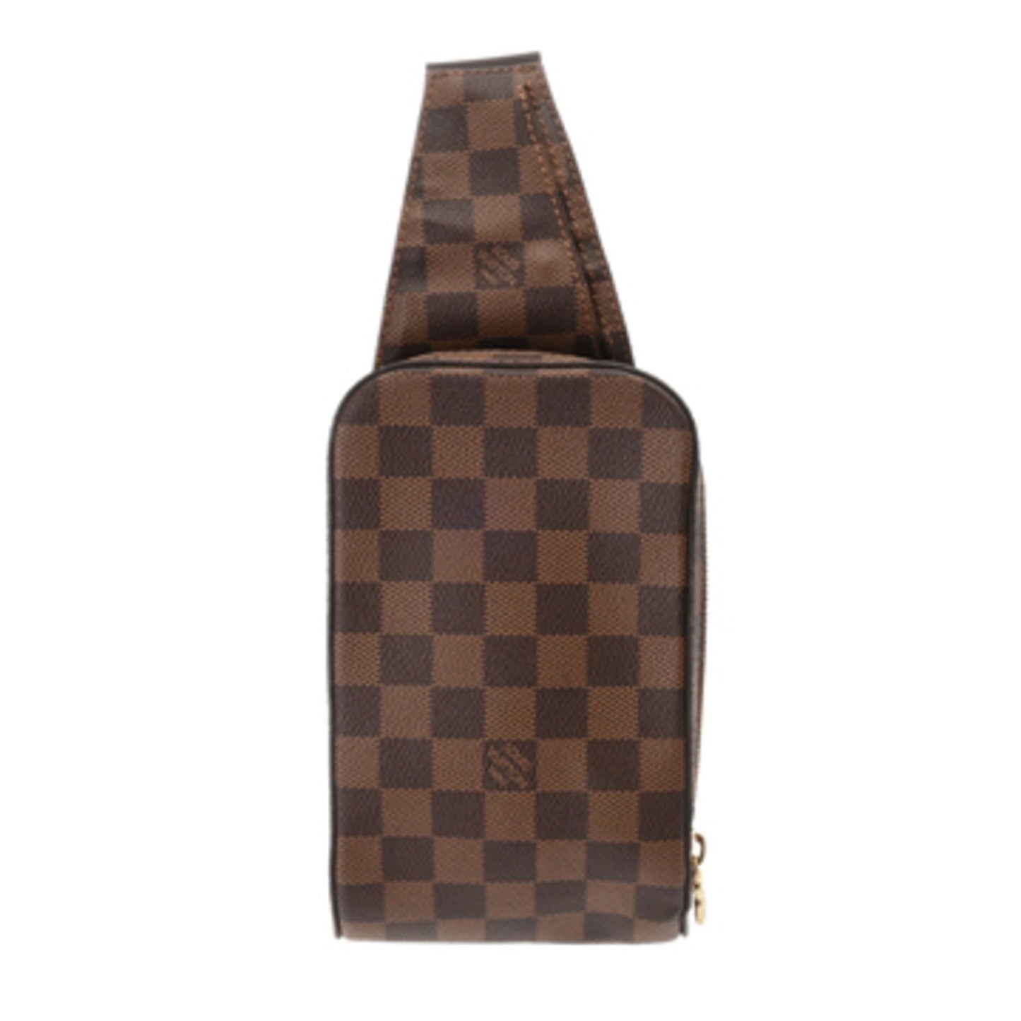 Louis Vuitton Geronimo, Brown, Canvas, shoulder