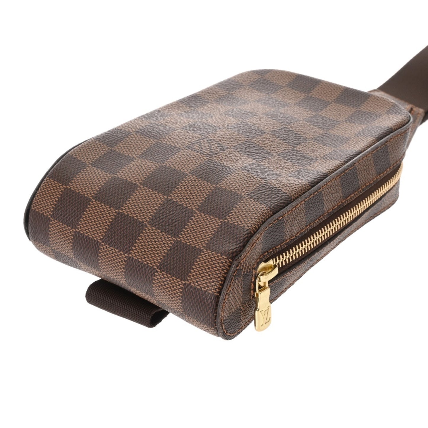 Louis Vuitton Geronimo, Brown, Canvas, shoulder