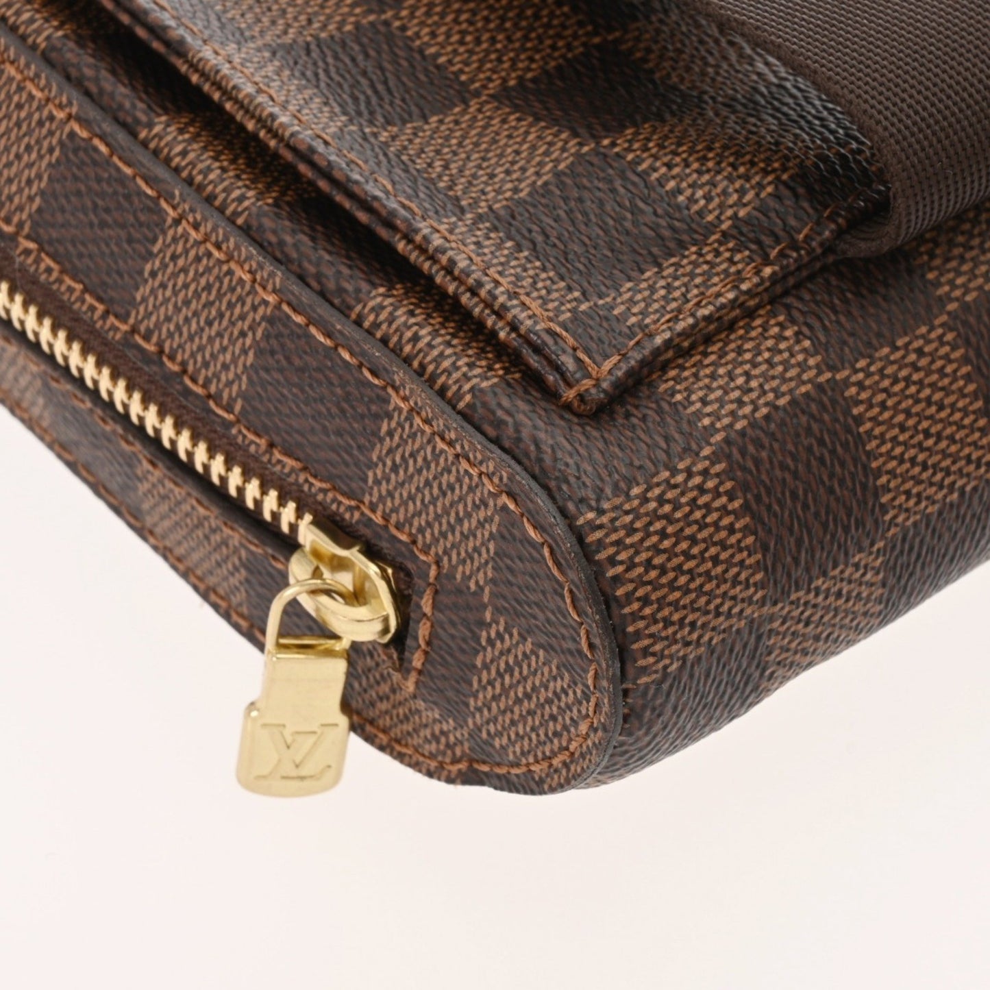Louis Vuitton Geronimo, Brown, Canvas, shoulder