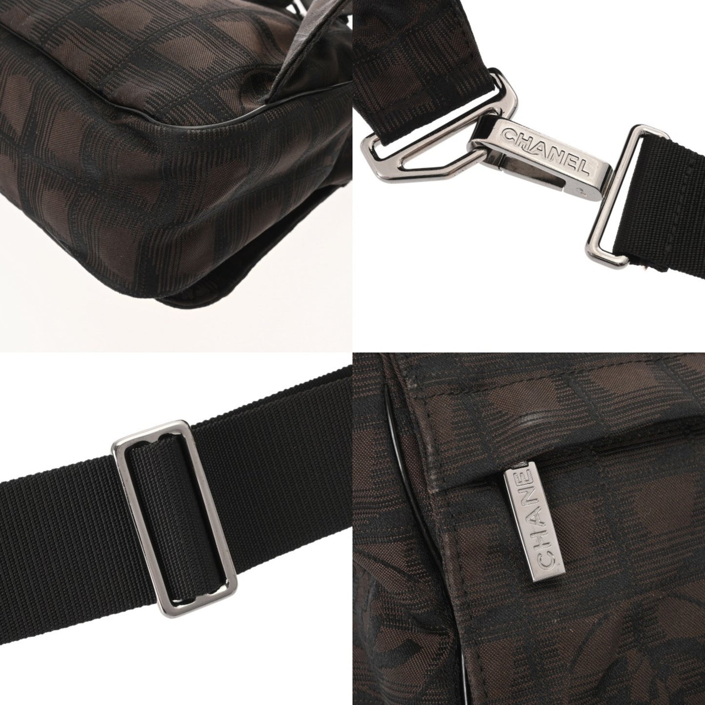 Chanel Travel line, Brown, NYLON, shoulder