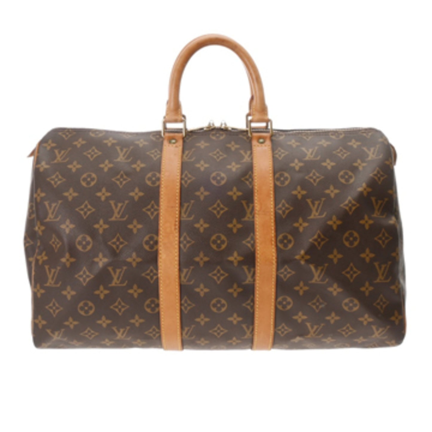 Louis Vuitton Keepall 45, Brown, Canvas, travel